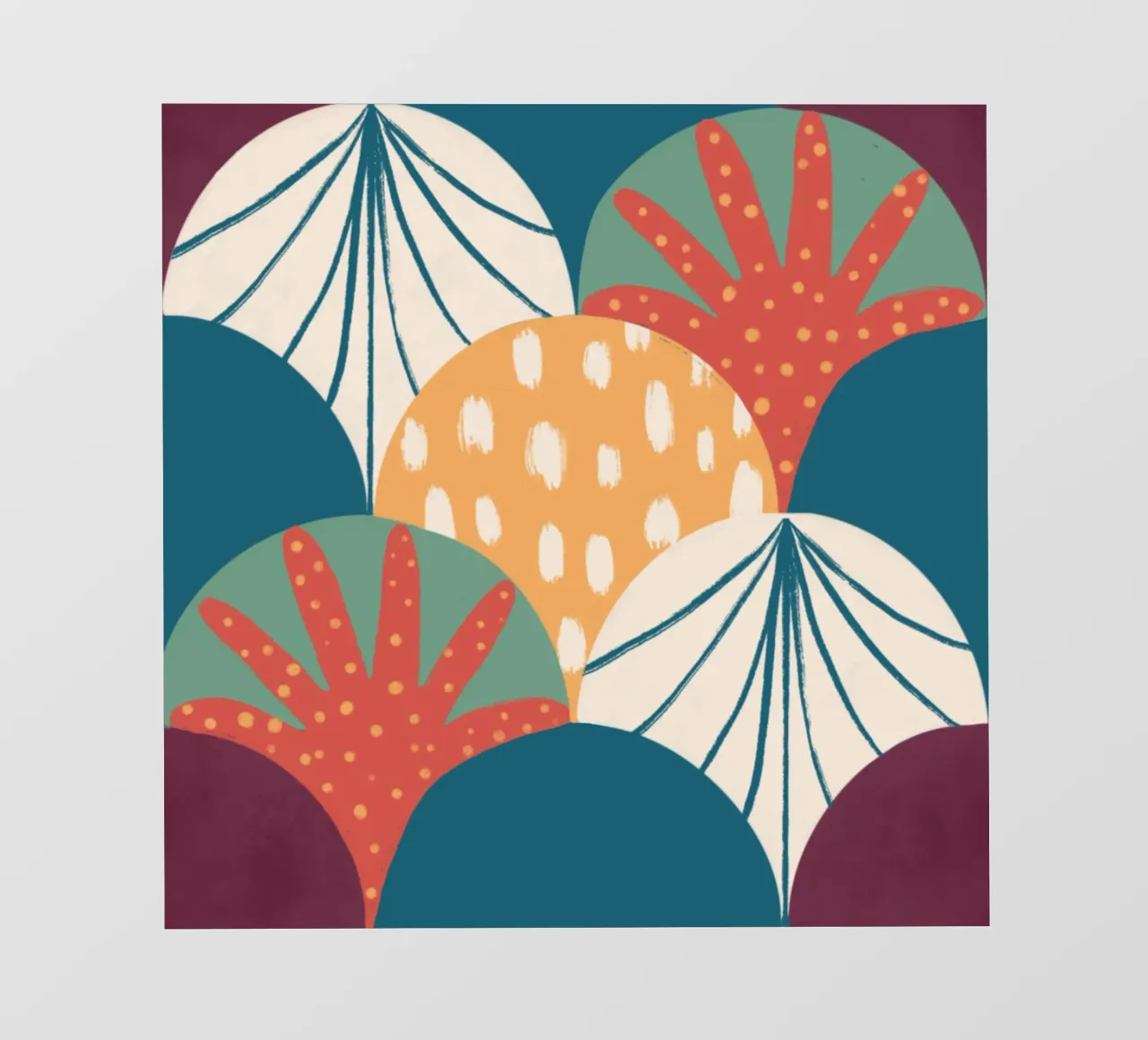 Pattern Scallop pellicola backlit da Studio Fiamma