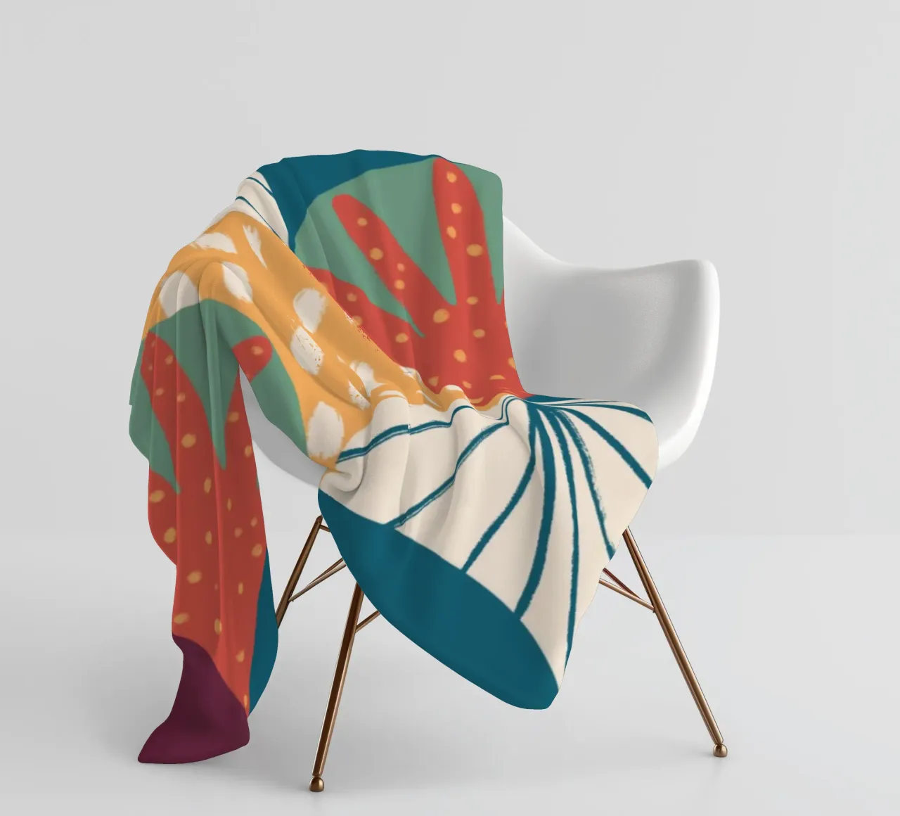 Pattern Scallop fleecedeken van Studio Fiamma