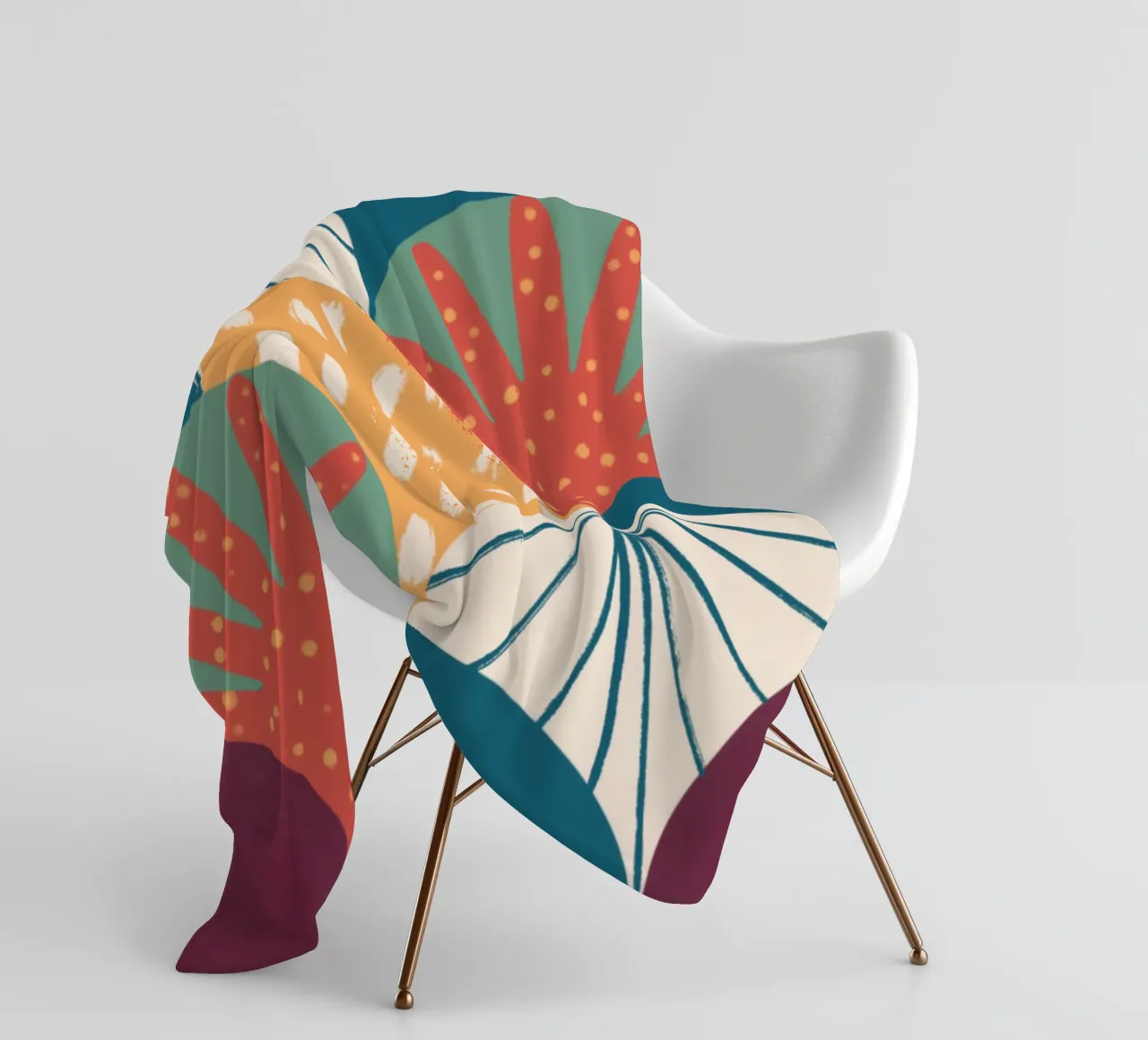 Pattern Scallop fleecedeken van Studio Fiamma