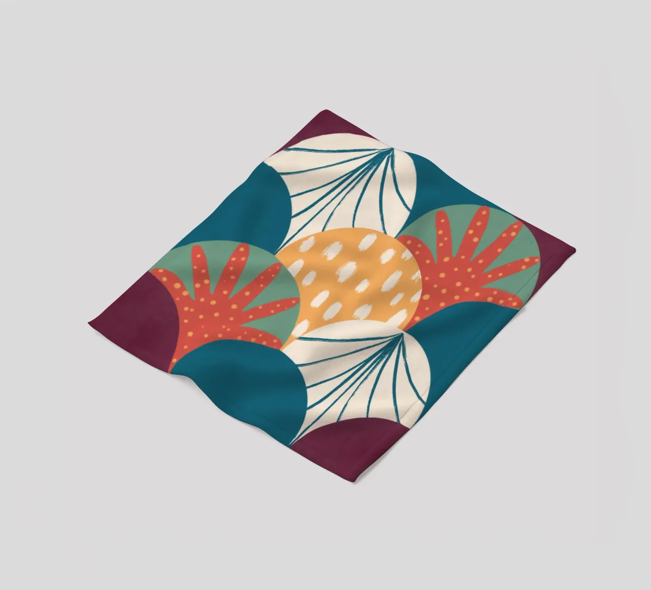 Pattern Scallop fleecedeken van Studio Fiamma