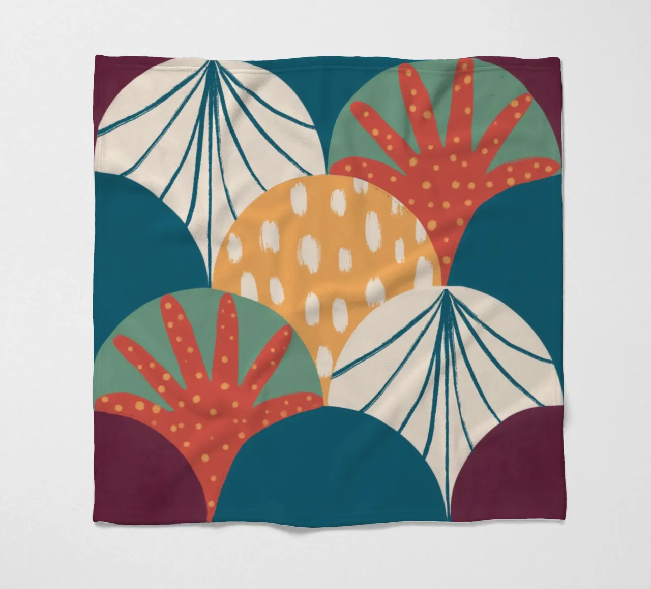 Pattern Scallop fleecedeken van Studio Fiamma