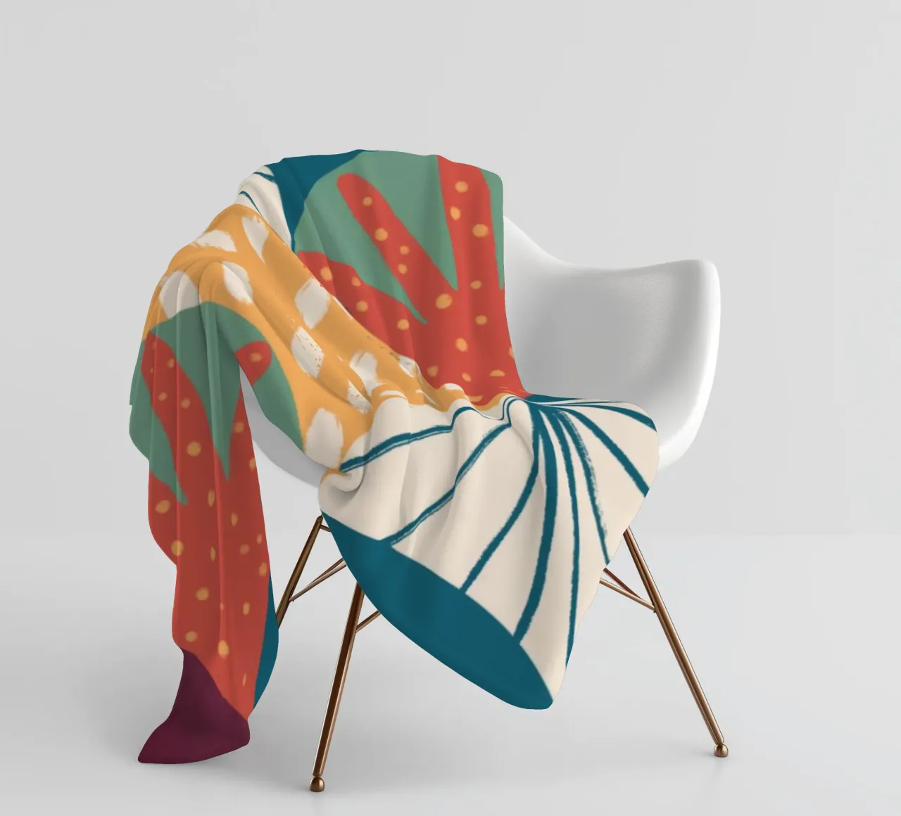 Pattern Scallop fleecedeken van Studio Fiamma