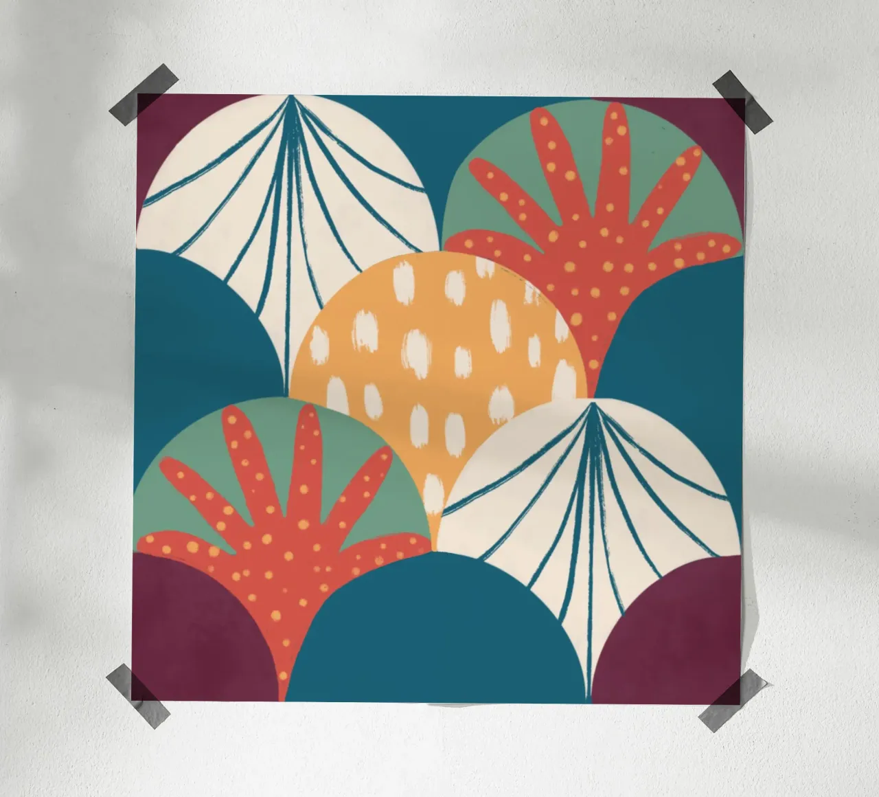 Pattern Scallop poster by Studio Fiamma