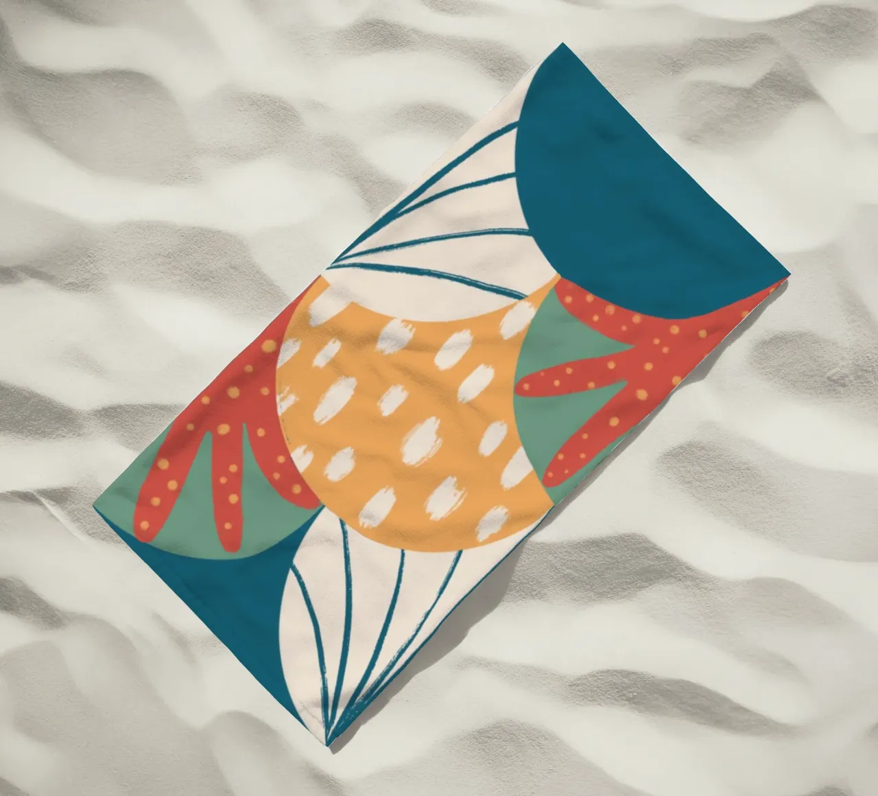 Pattern Scallop beach towel by Studio Fiamma