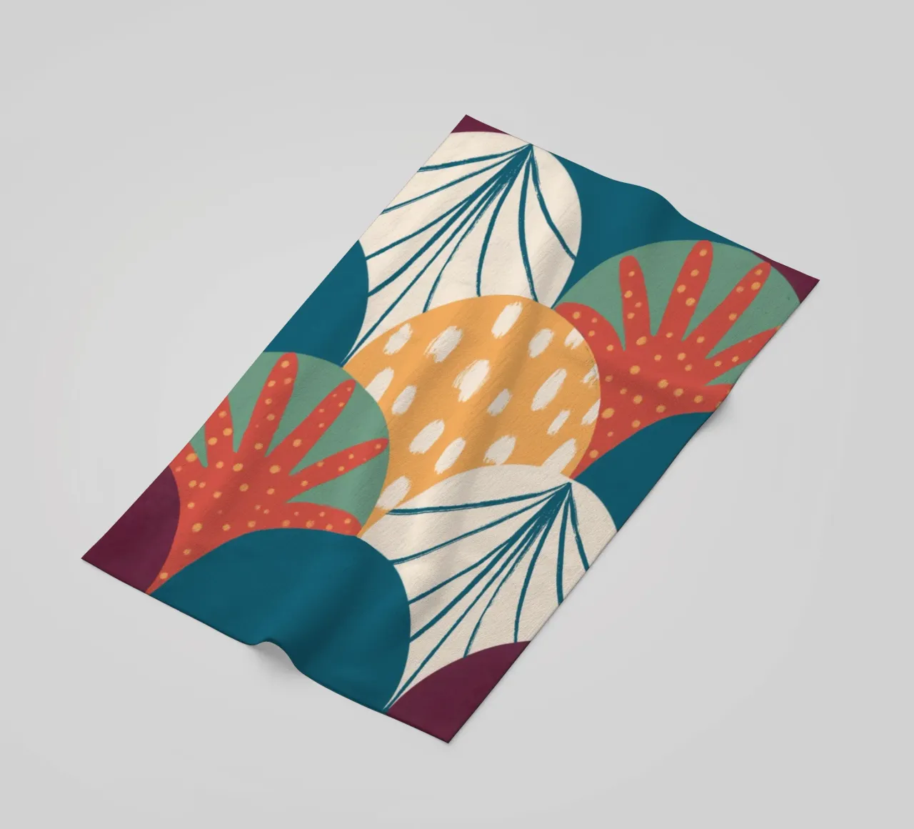 Pattern Scallop beach towel by Studio Fiamma