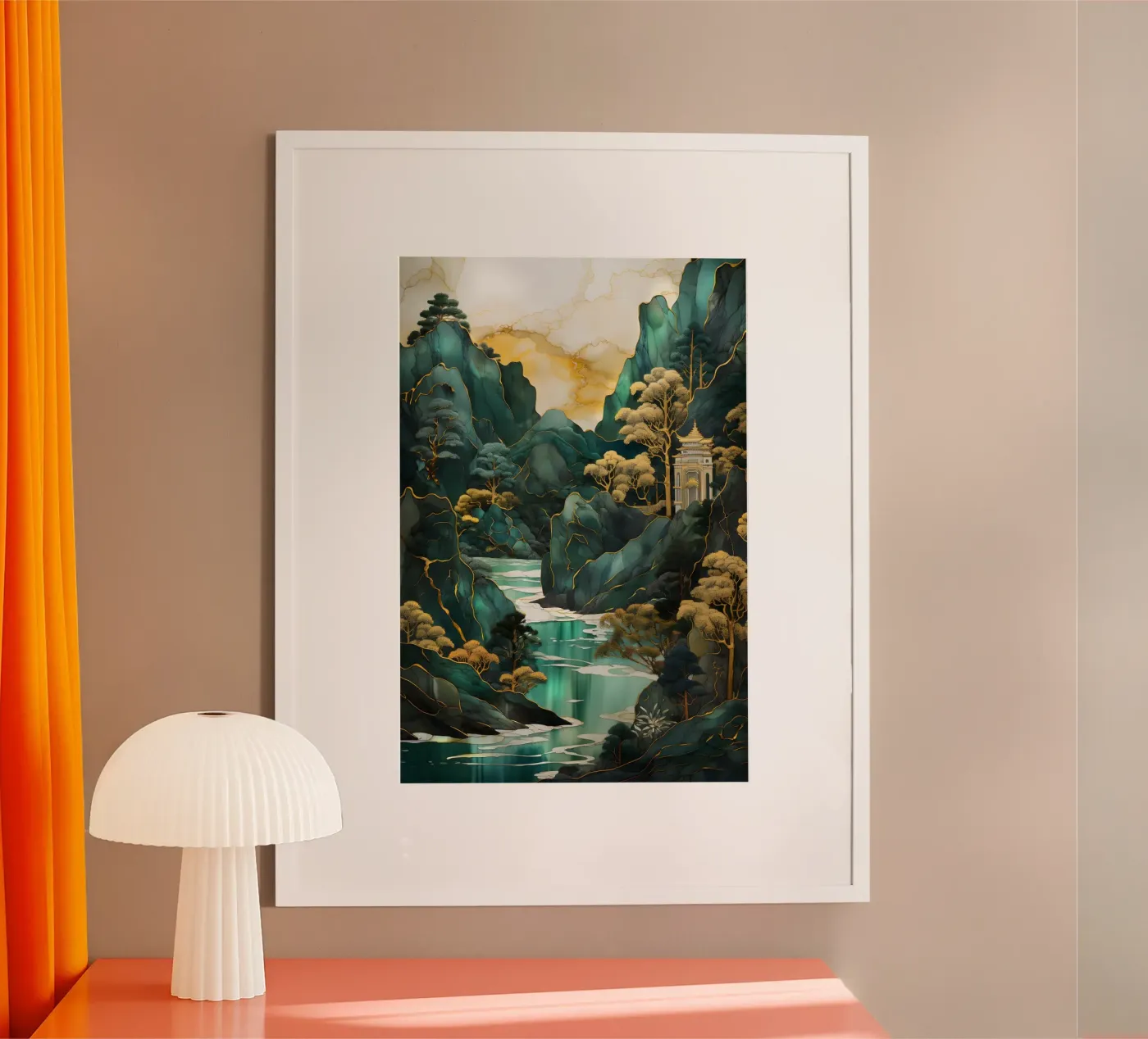 Seaside Cliff Temple poster da Pixaverse