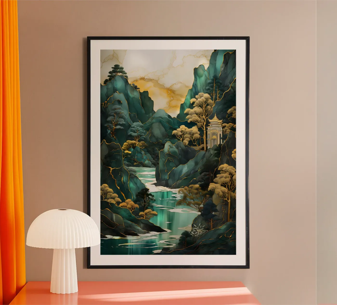 Seaside Cliff Temple poster da Pixaverse