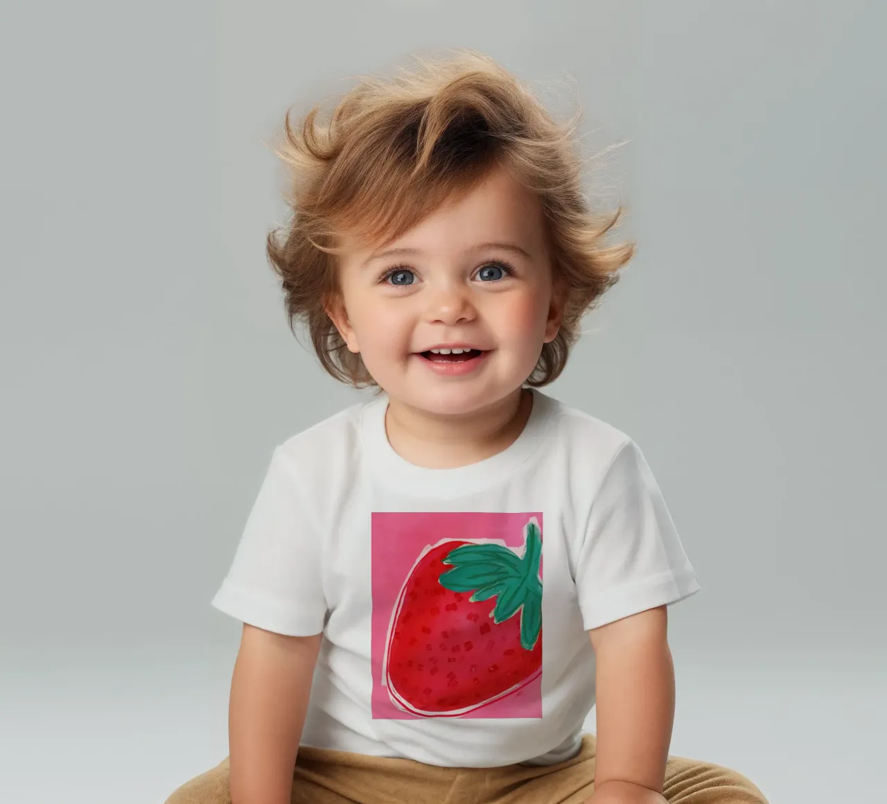 Just a Strawberry | Abstract Painting camiseta de bebé de sabidussi