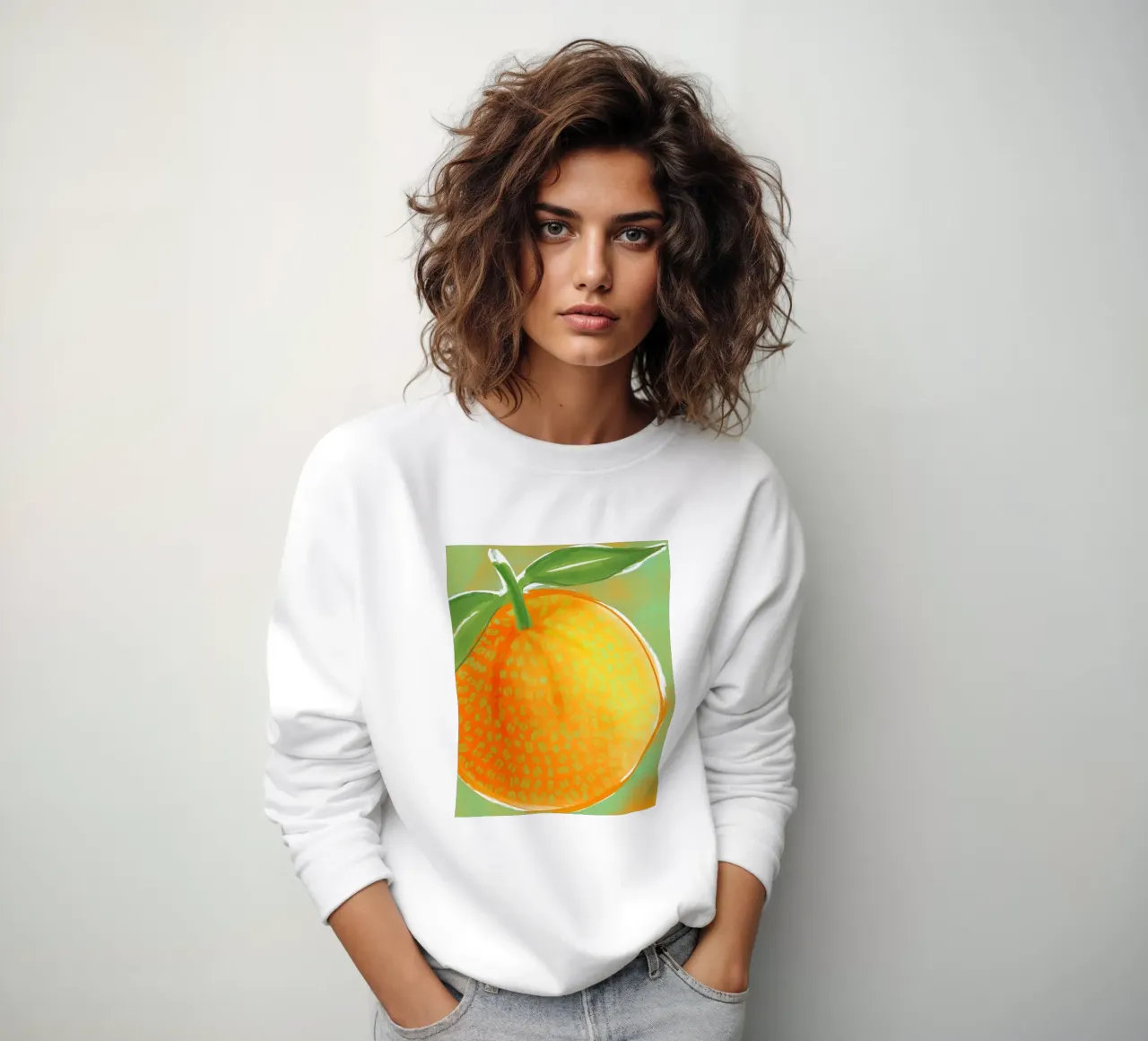 Just an Orange | Abstract Painting felpa da sabidussi