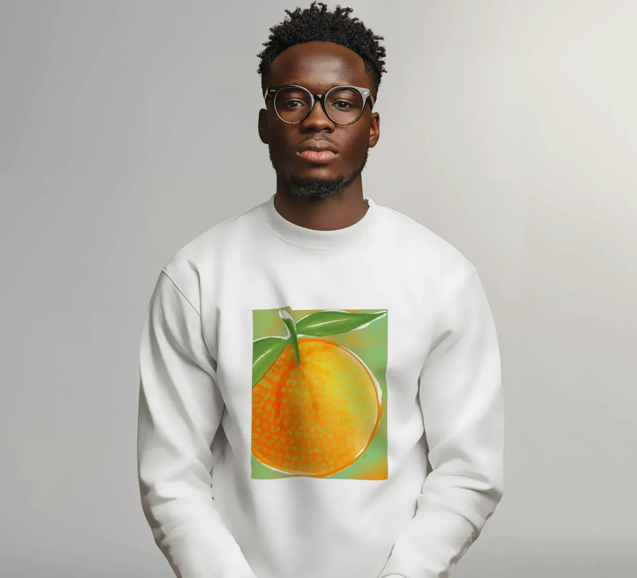 Just an Orange | Abstract Painting felpa da sabidussi