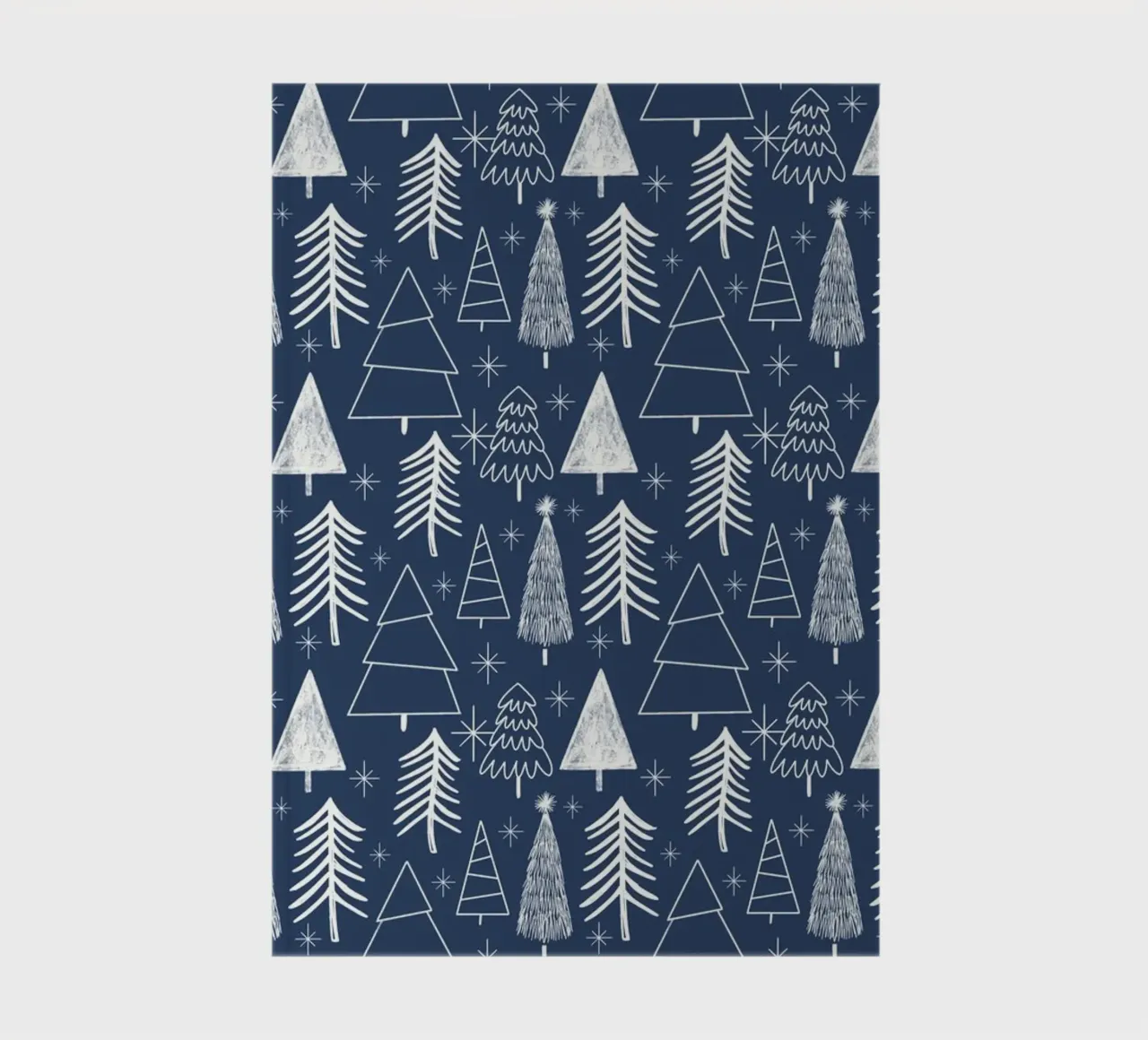 Christmas Tree - Evergreen Tree - Pine Tree Blue notebook by susanacosta
