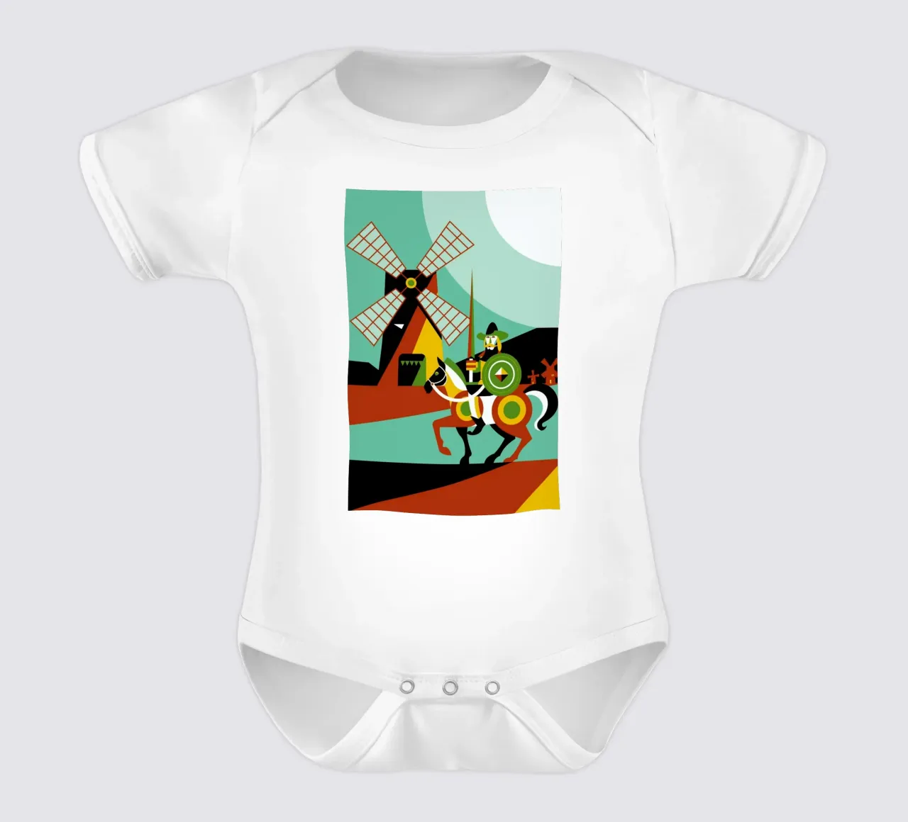 Don Quijote body neonato maniche corte da Oscar Odd Diodoro