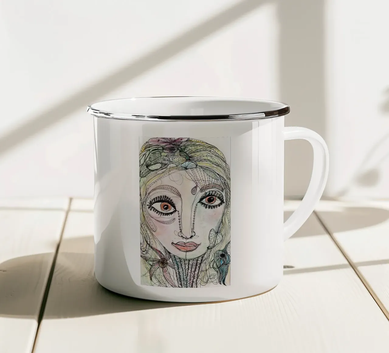 Dance in May enamel mug by MissVeroonica