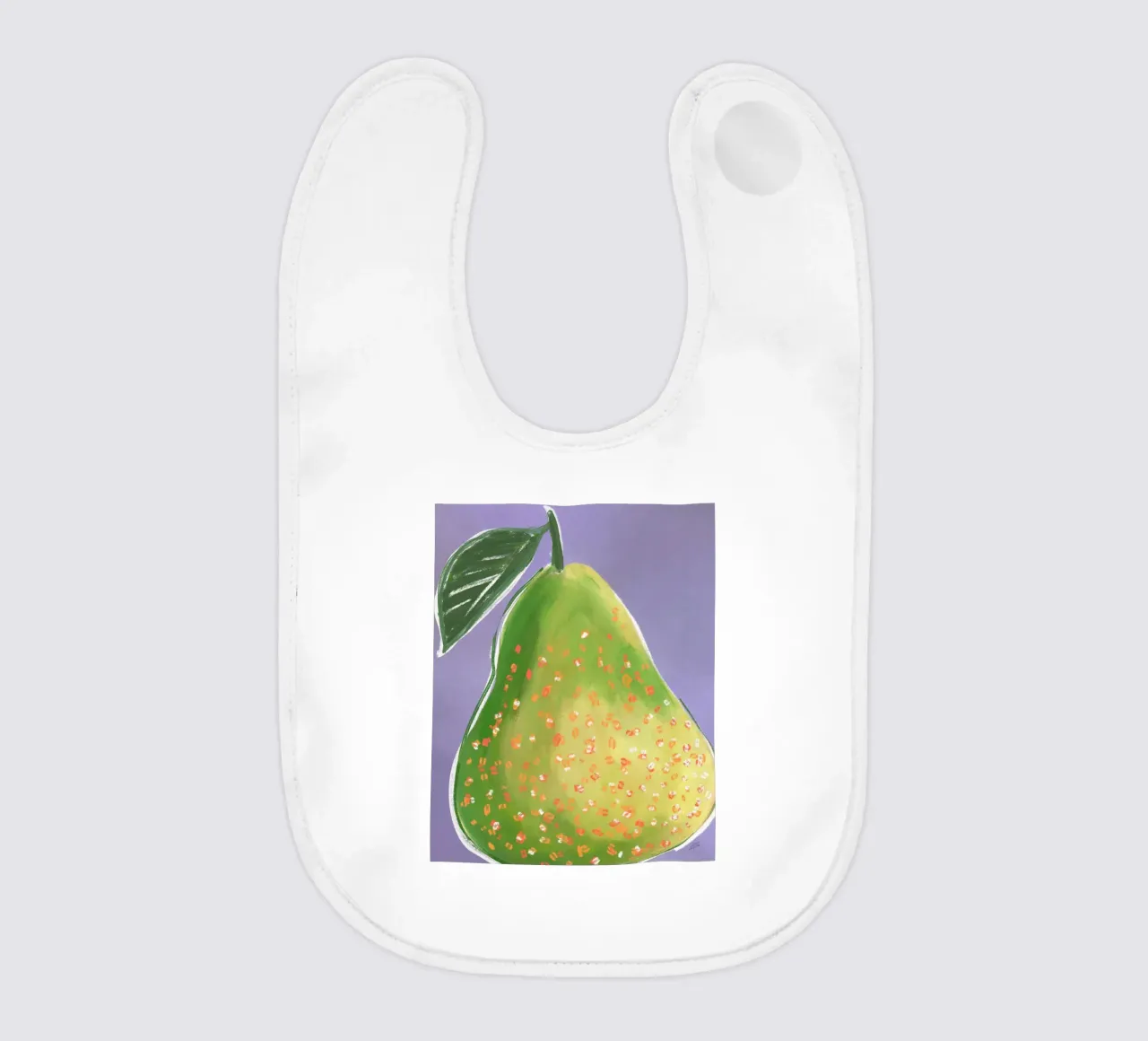 Just a Pear | Abstract Painting bavaglino da sabidussi