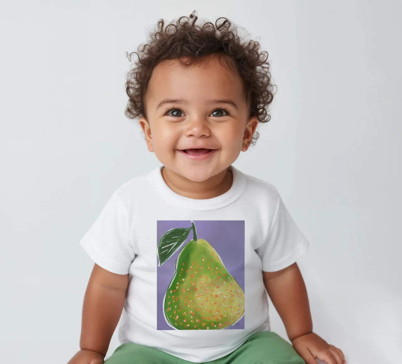 Just a Pear | Abstract Painting maglietta neonato da sabidussi