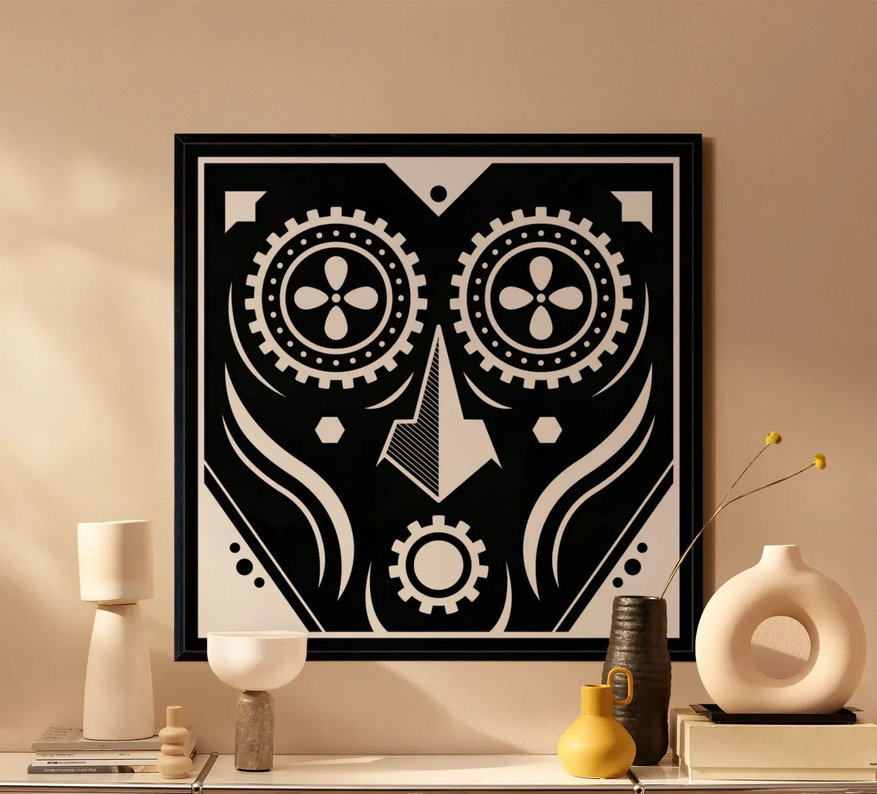 Modern Times poster con telaio in plastica da Oscar Odd Diodoro