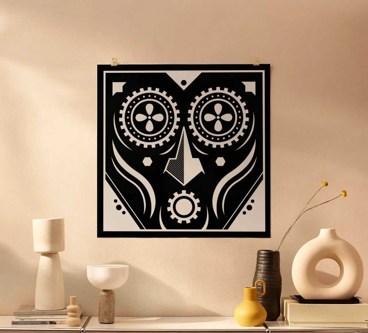 Modern Times poster con telaio in plastica da Oscar Odd Diodoro
