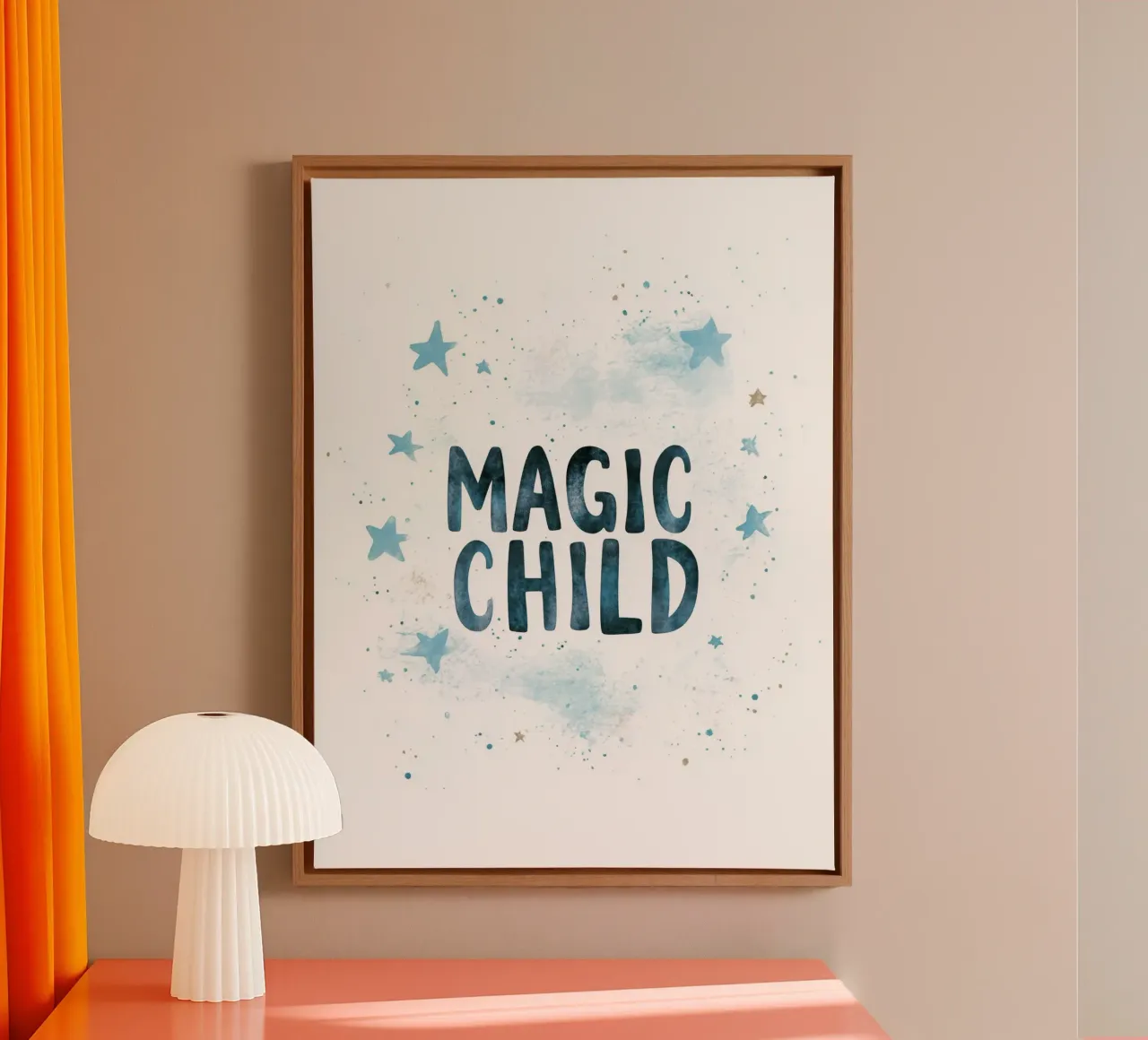 Magic Child No 2 tela con Cornice a cassetta da treechild