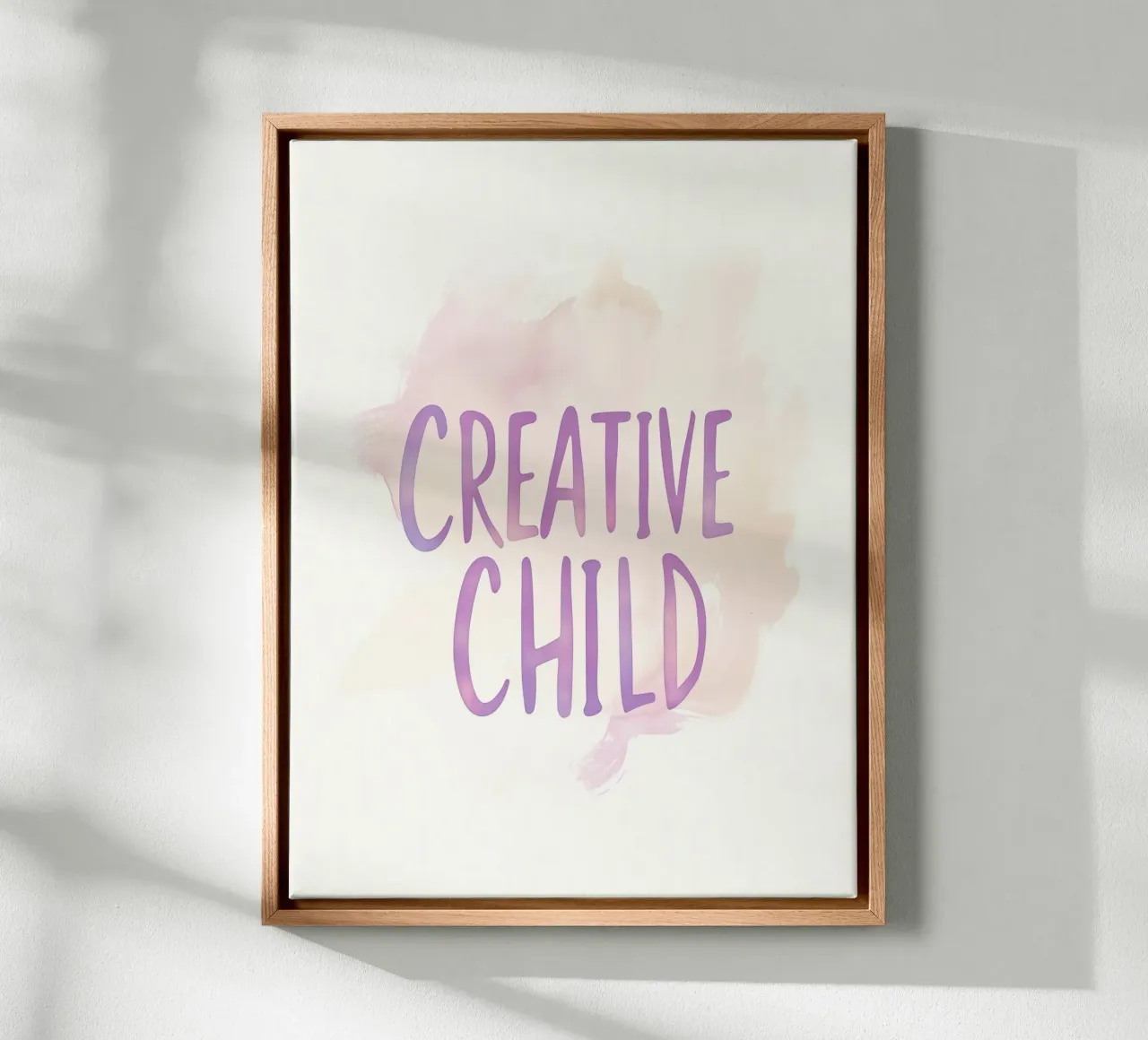 Creative Child canvas met Baklijst van treechild