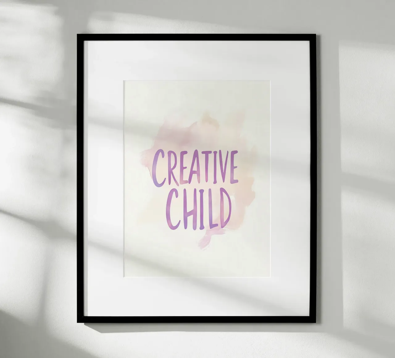 Creative Child poster con telaio in legno da treechild