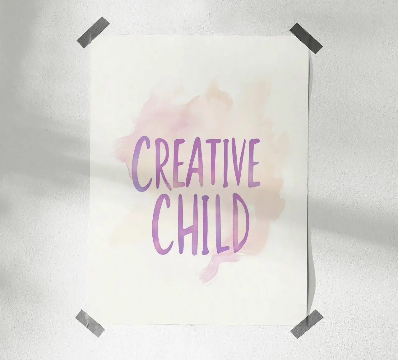 Creative Child poster con telaio in legno da treechild