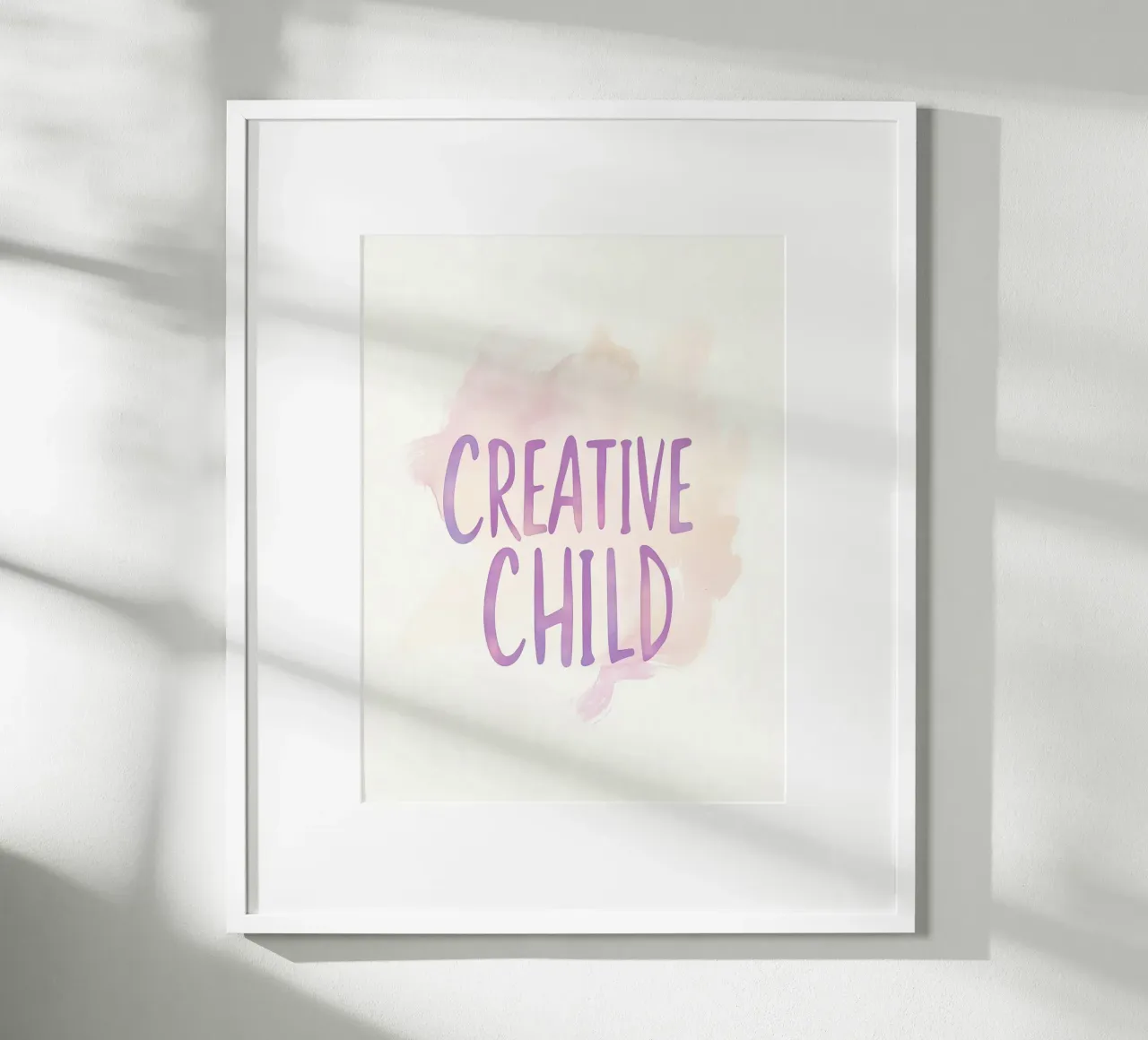 Creative Child poster con telaio in legno da treechild