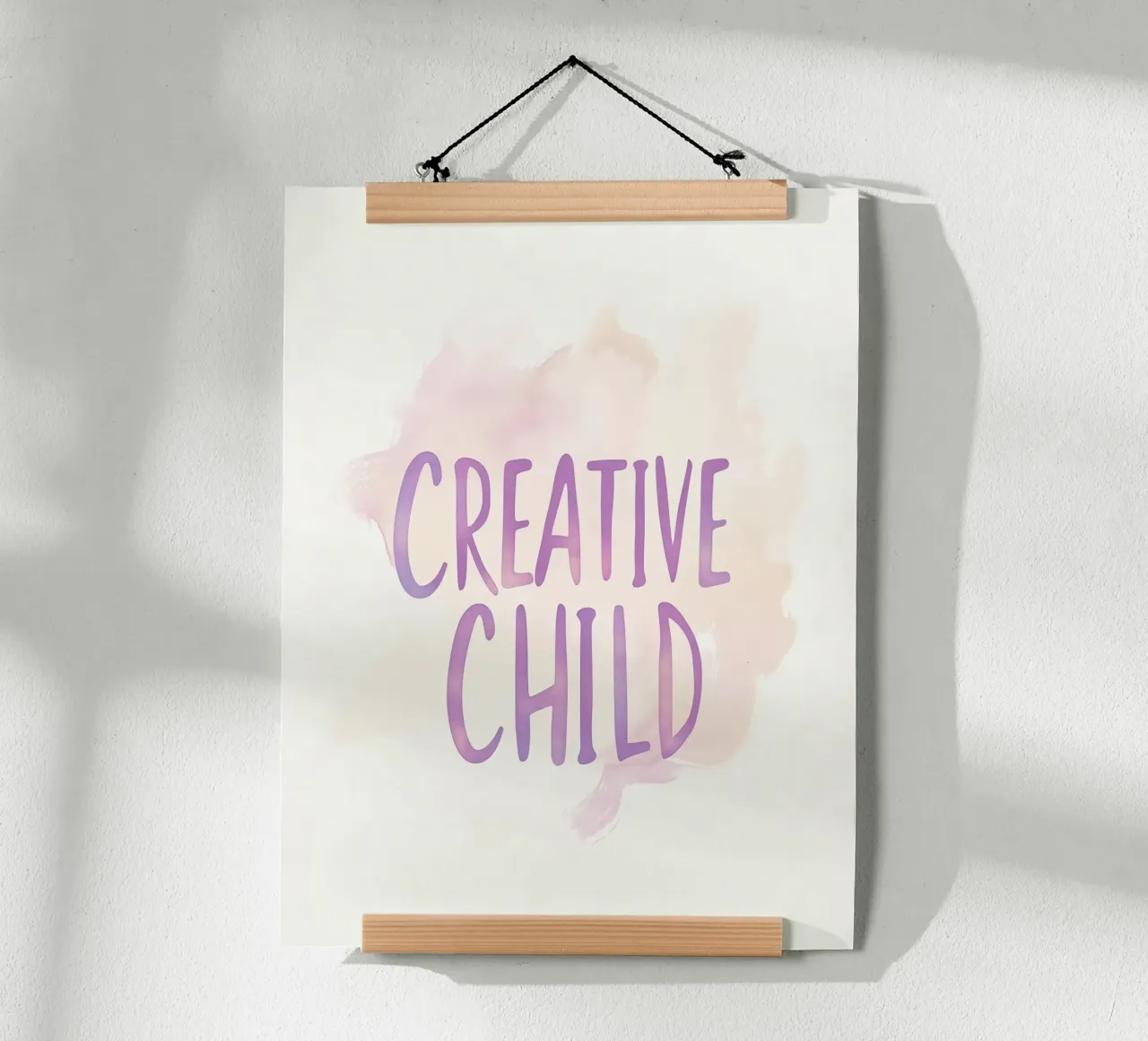Creative Child poster con telaio in legno da treechild