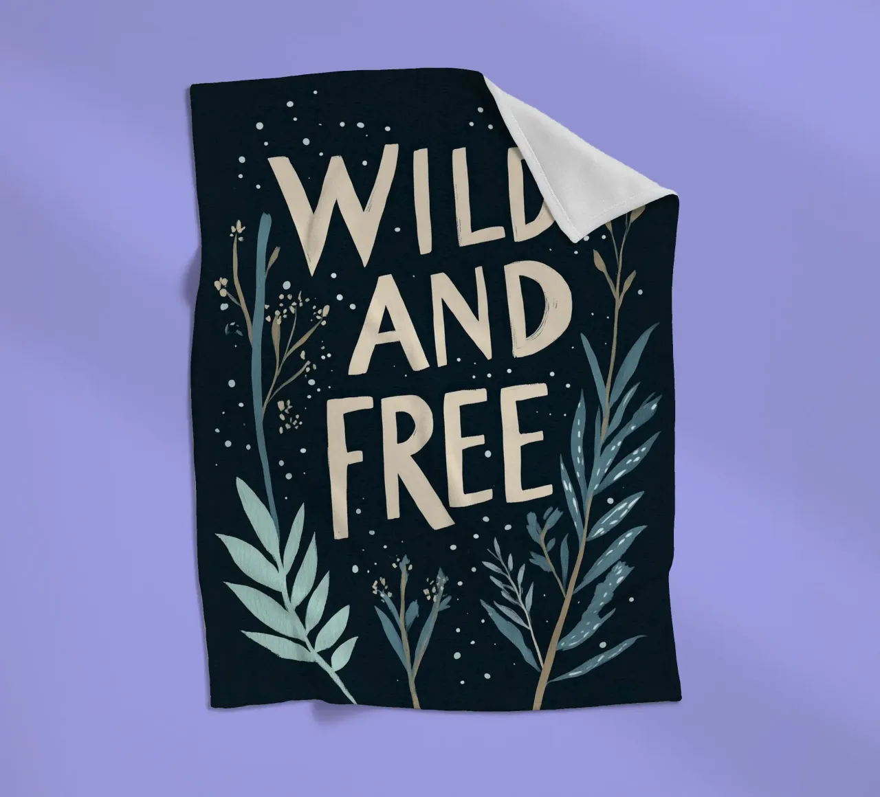 Wild And Free No 4 coperta in pile da treechild