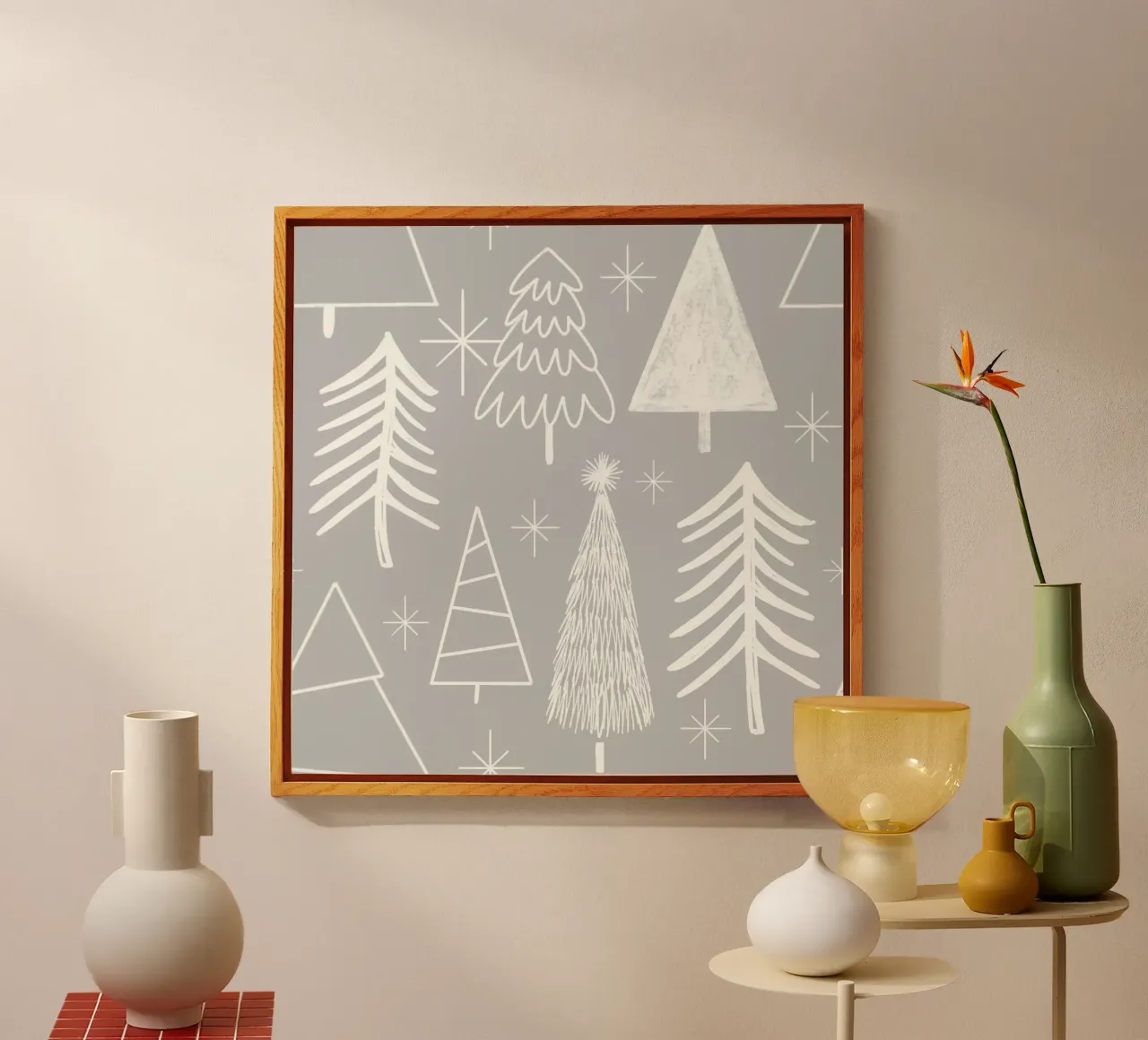 Albero di Natale - Albero sempreverde - Albero di pino - Grigio plexiglass da susanacosta