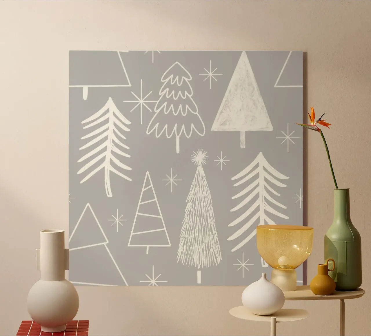 Albero di Natale - Albero sempreverde - Albero di pino - Grigio plexiglass da susanacosta