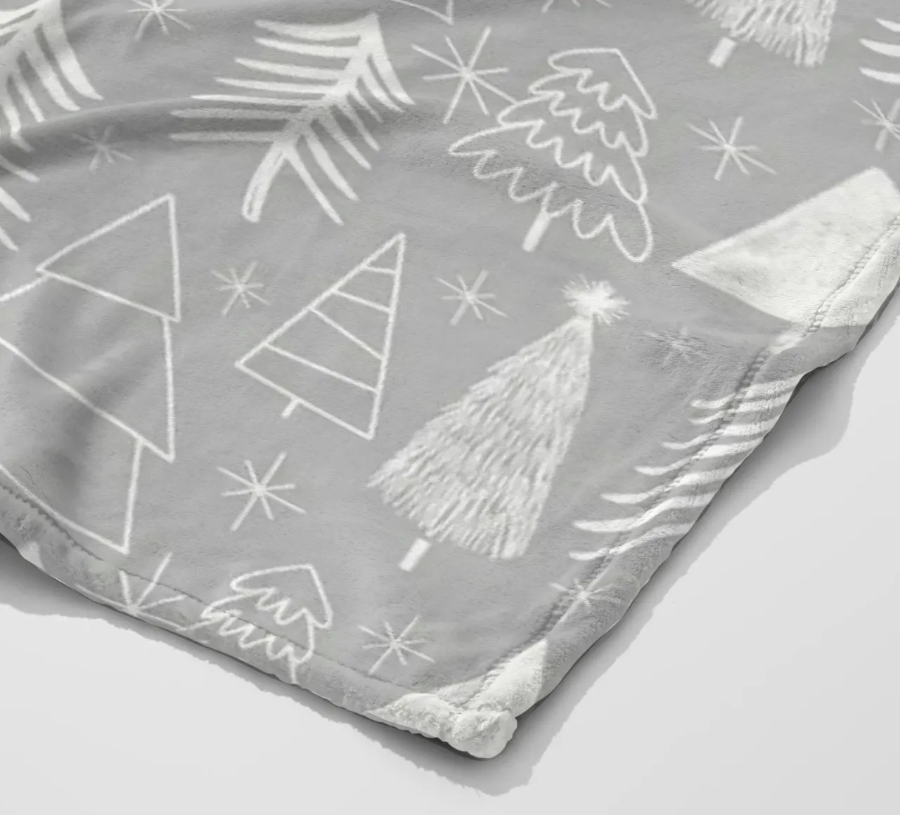 Albero di Natale - Albero sempreverde - Albero di pino - Grigio coperta in pile da susanacosta