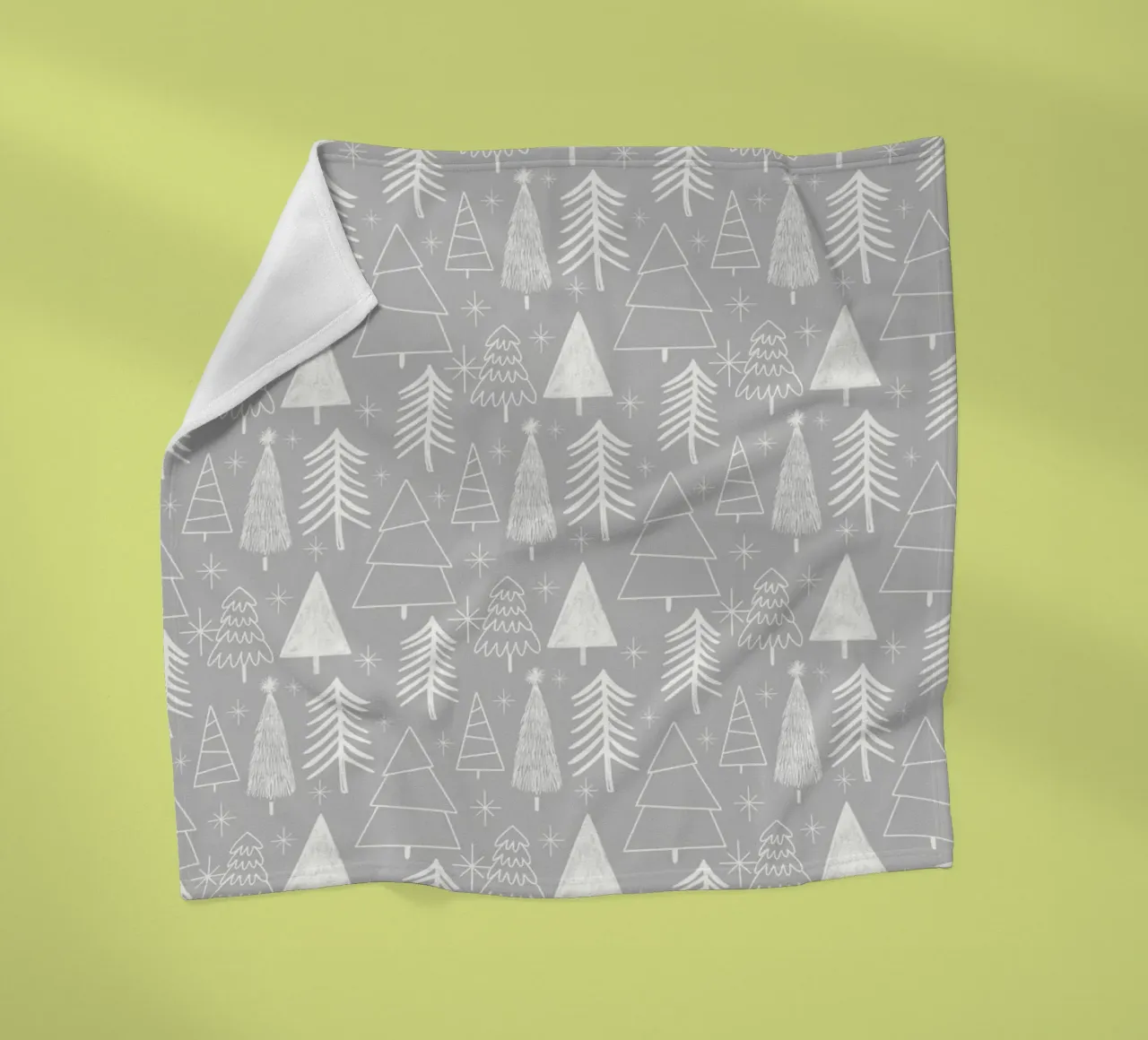 Albero di Natale - Albero sempreverde - Albero di pino - Grigio coperta in pile da susanacosta