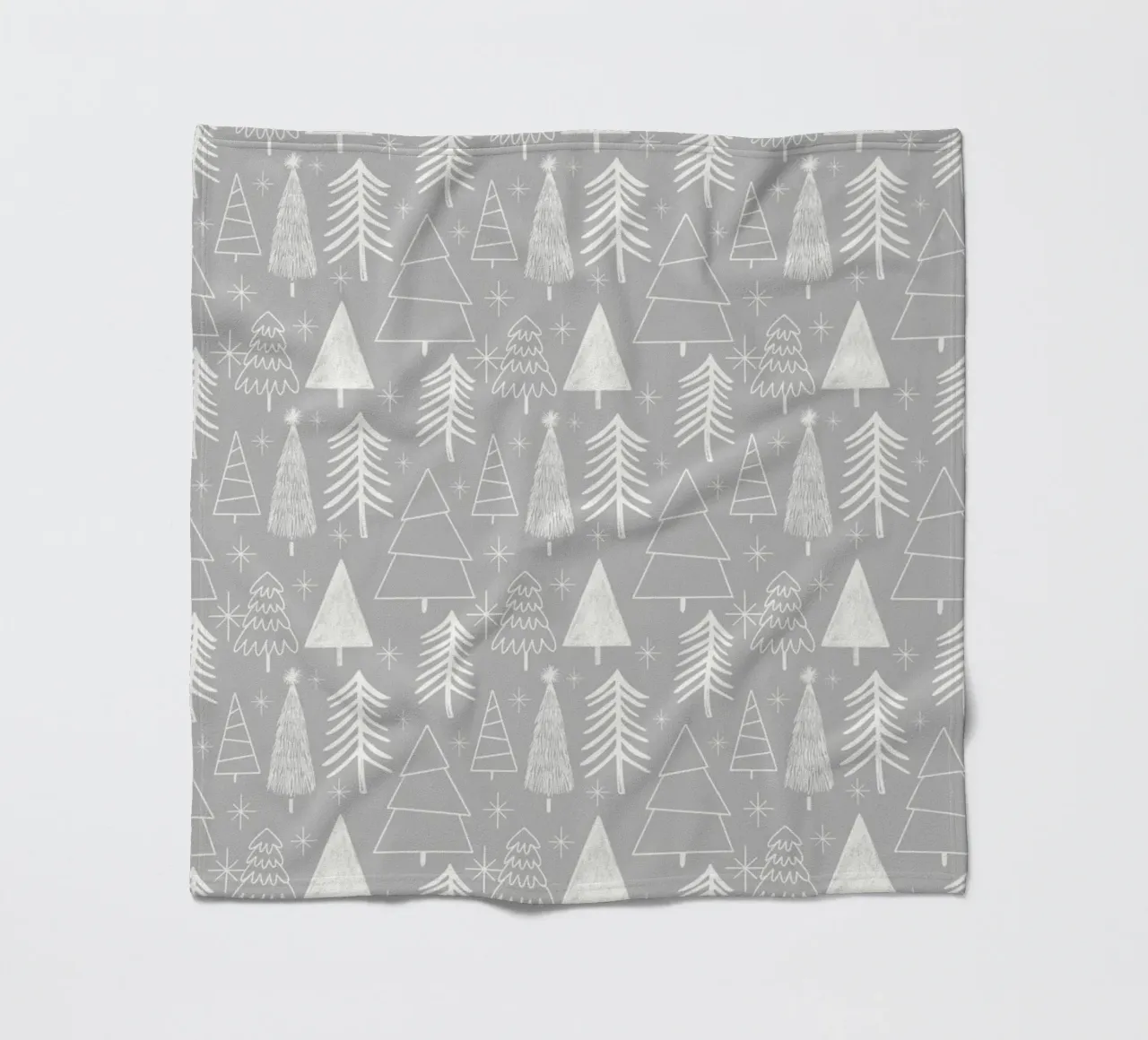 Albero di Natale - Albero sempreverde - Albero di pino - Grigio coperta in pile da susanacosta