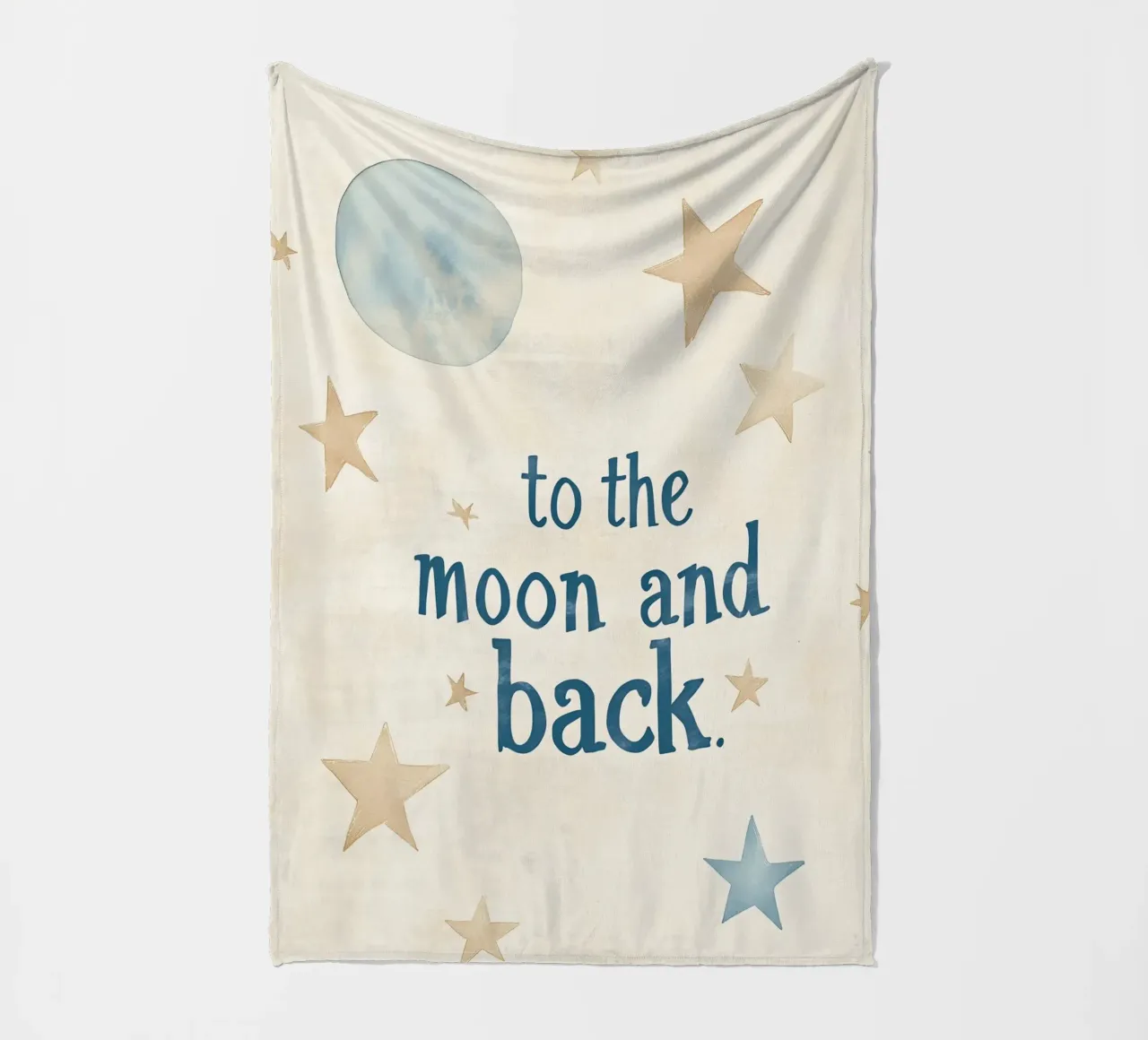 To The Moon And Back No 4 coperta in pile da treechild