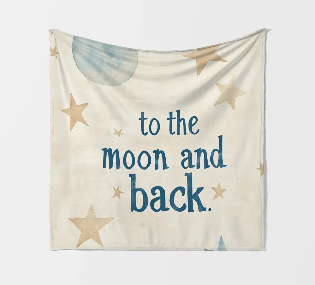 To The Moon And Back No 4 coperta in pile da treechild