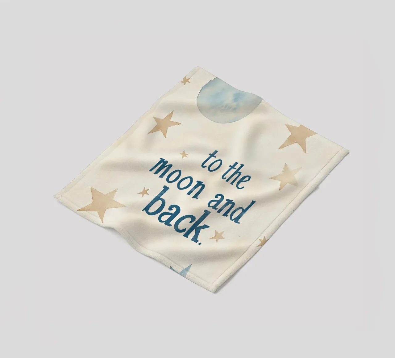 To The Moon And Back No 4 coperta in pile da treechild