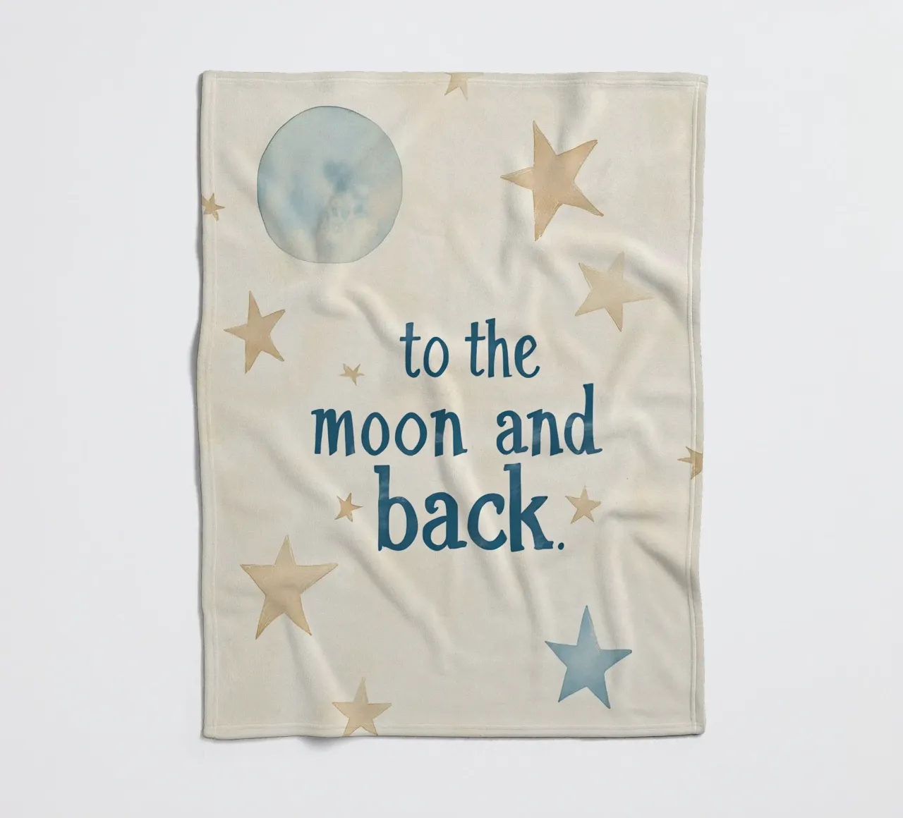To The Moon And Back No 4 coperta in pile da treechild