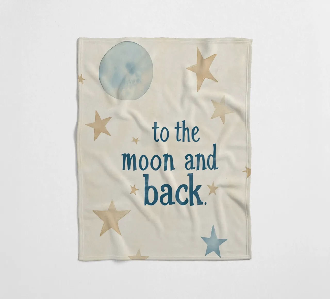 To The Moon And Back No 4 coperta in pile da treechild