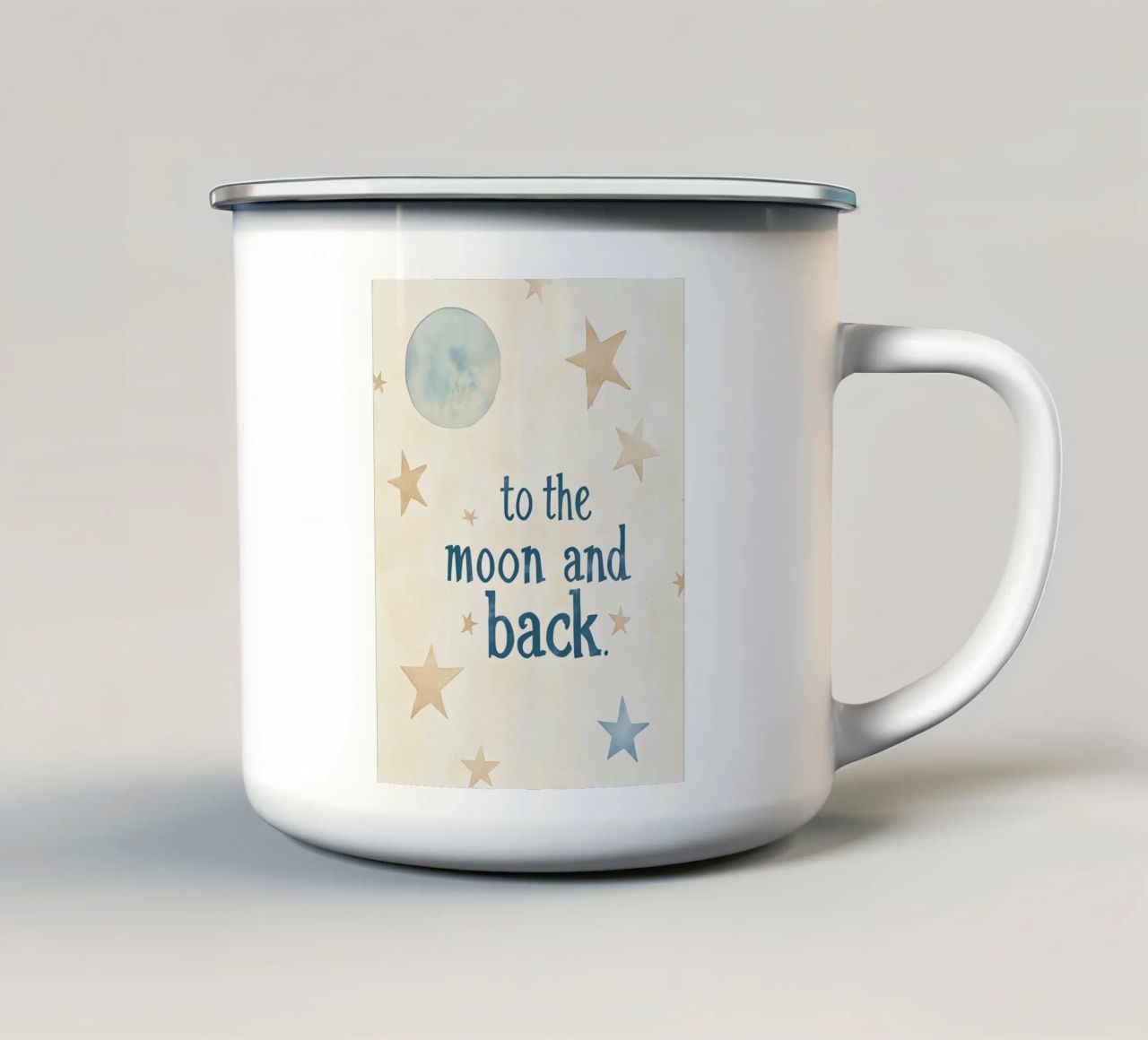 To The Moon And Back No 4 tazza in smalto da treechild