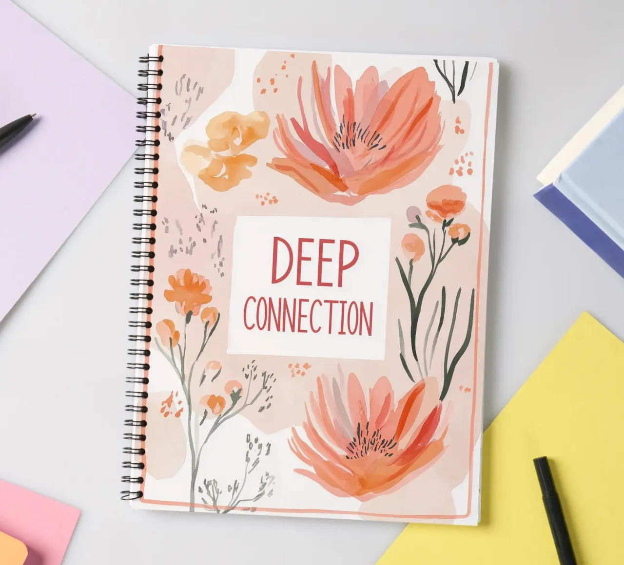 Deep Connection spiral notebook by treechild