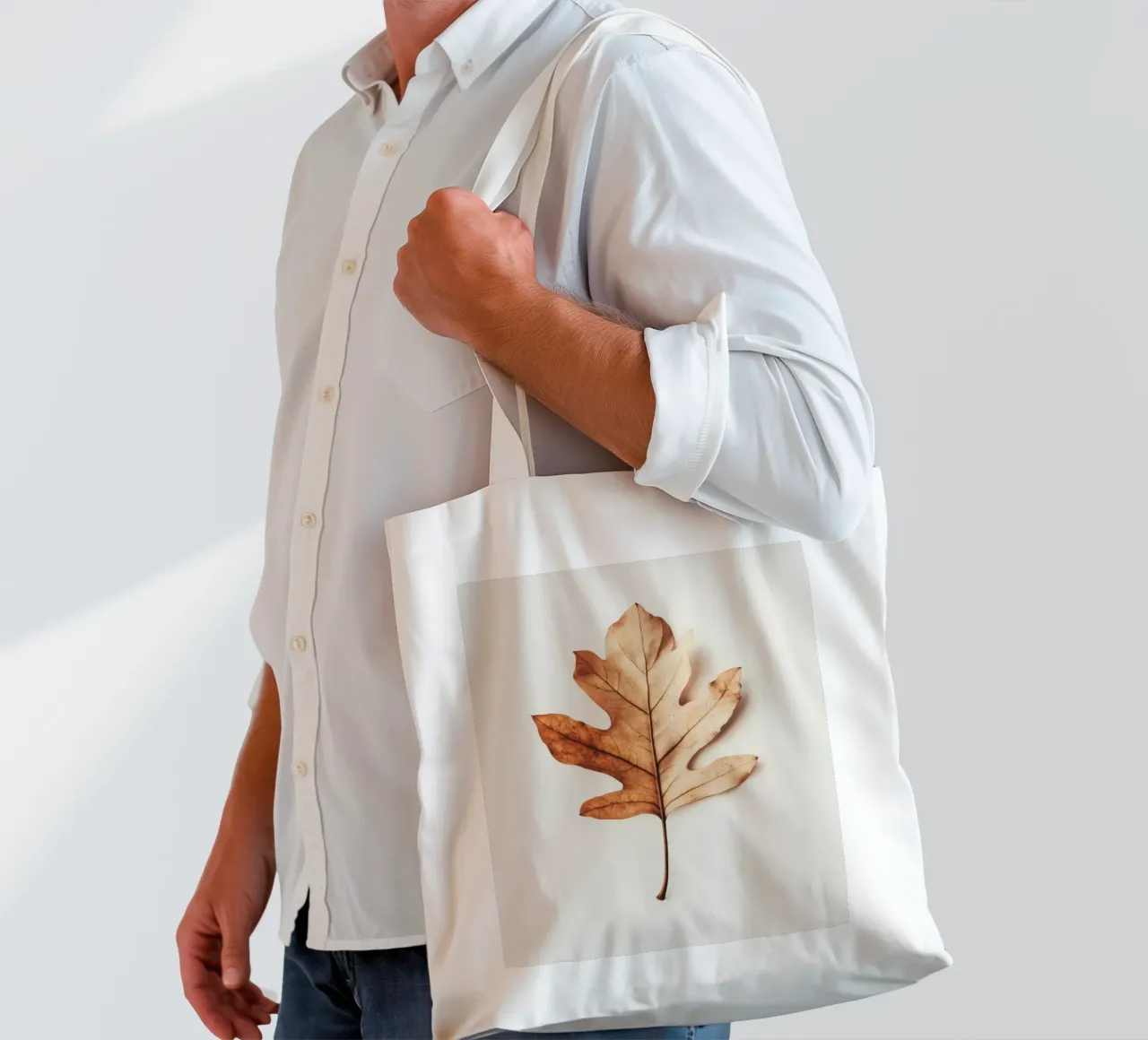 Autumn Leaf borsa in juta da treechild