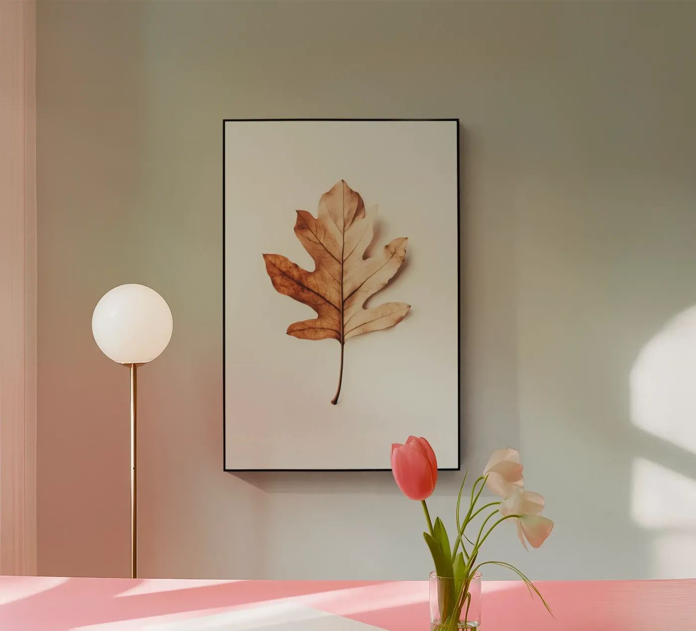 Autumn Leaf acrylic glass by treechild