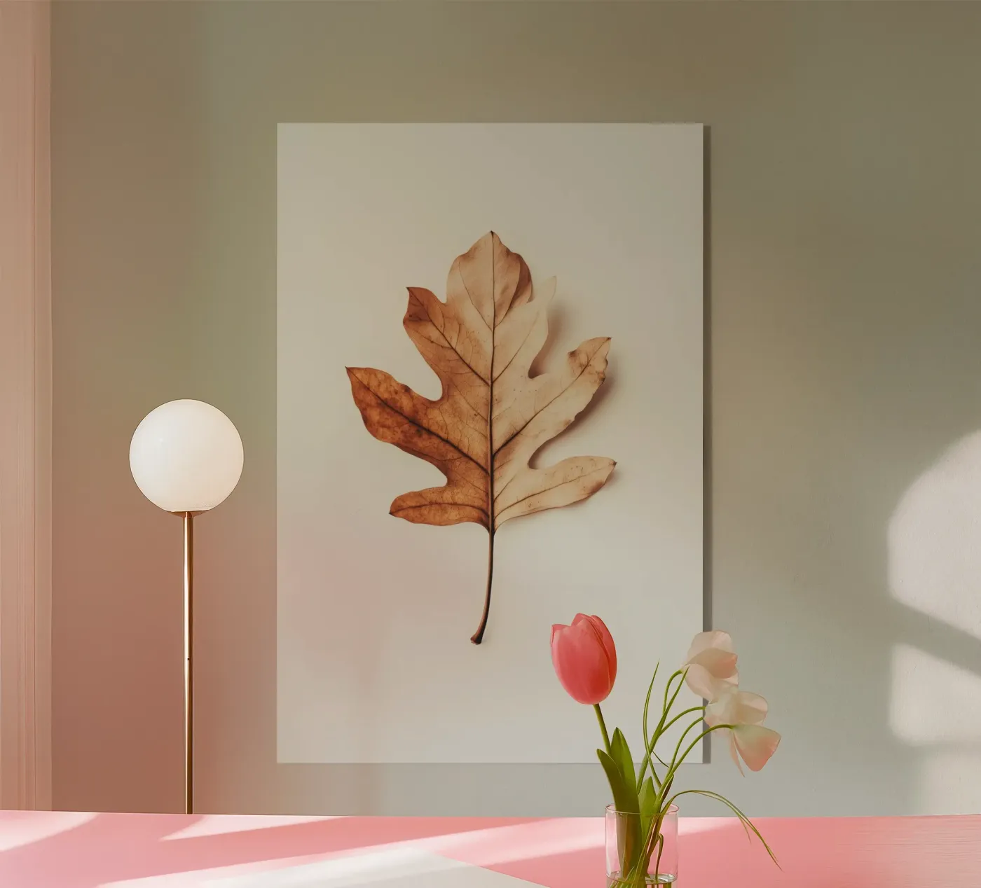 Autumn Leaf acrylic glass by treechild