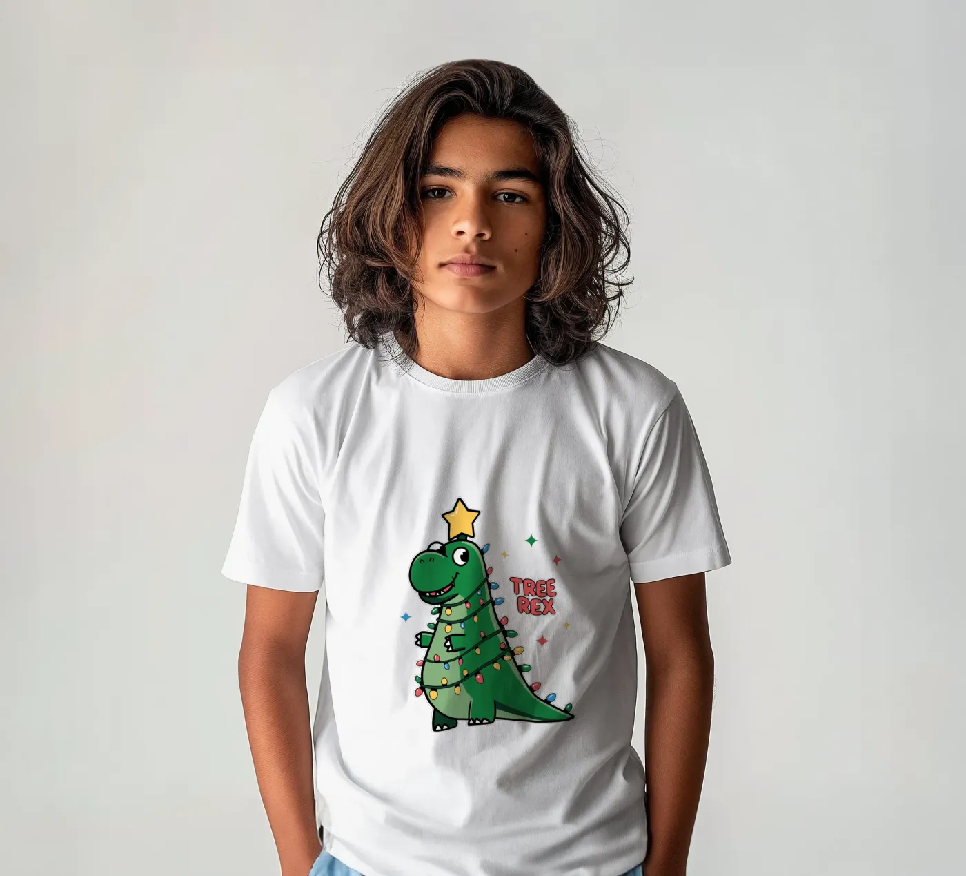 Tree Rex t-shirt bambini da edsonramosart