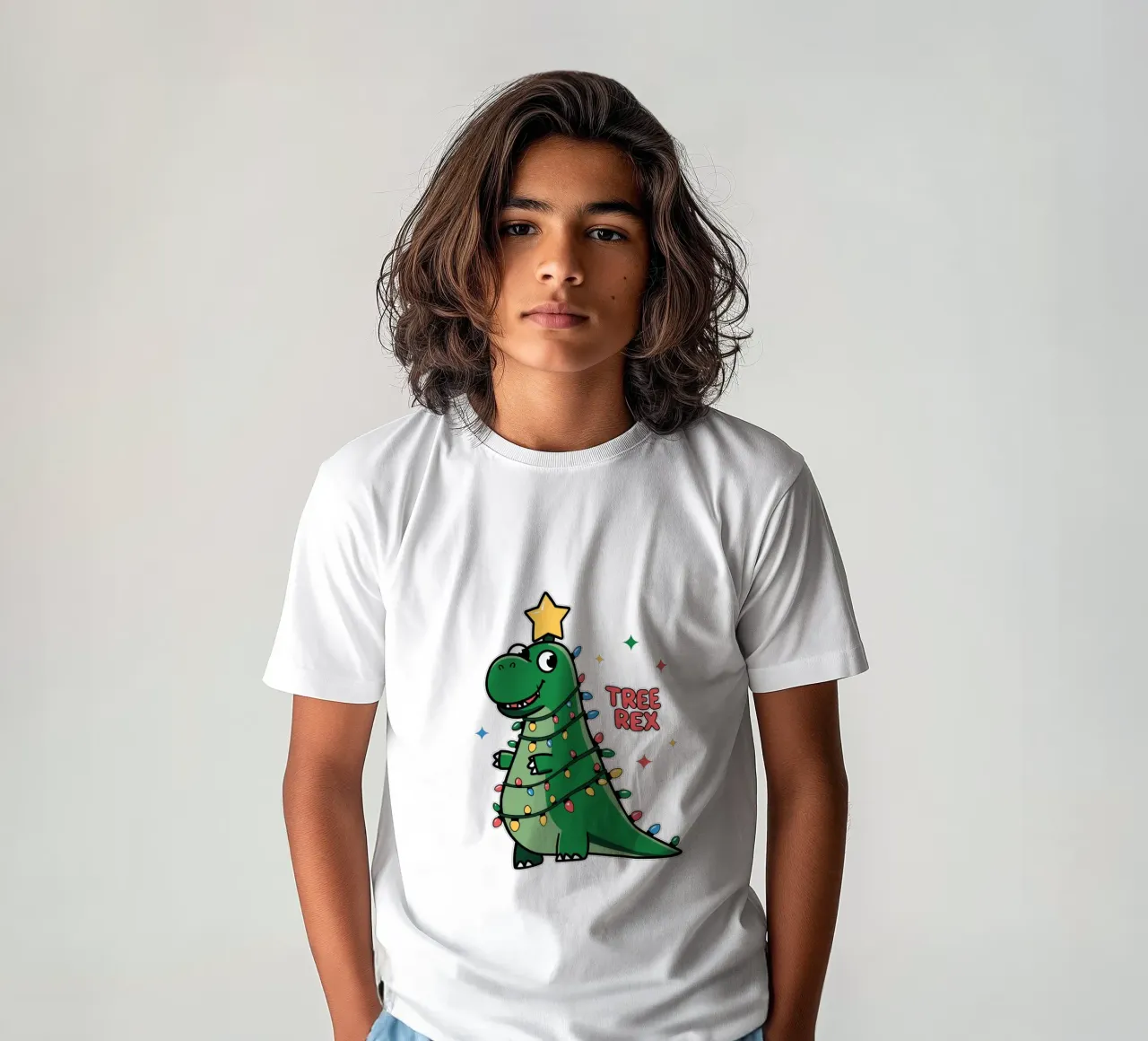 Tree Rex t-shirt bambini da edsonramosart