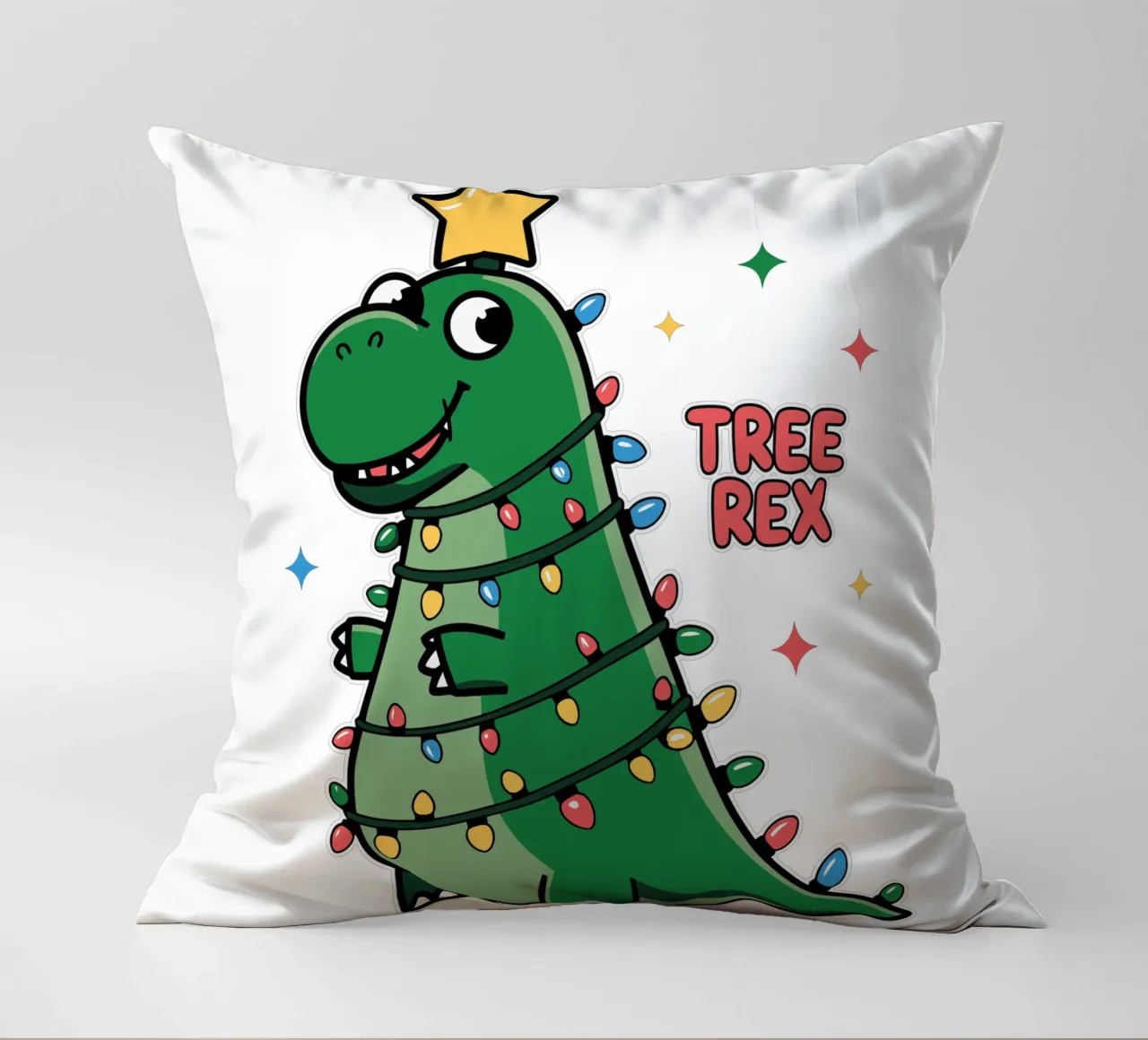 Tree Rex Kissen von edsonramosart