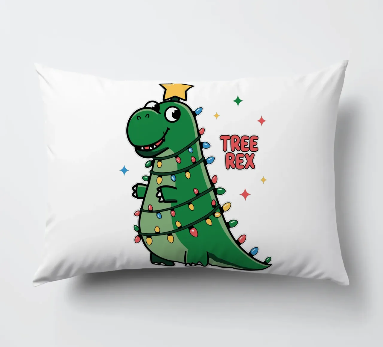 Tree Rex Kissen von edsonramosart