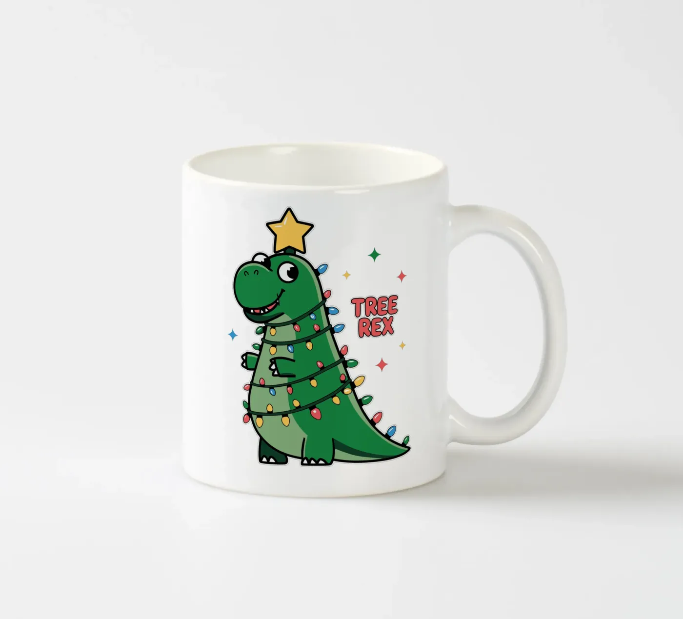 Tree Rex keramische mok van edsonramosart