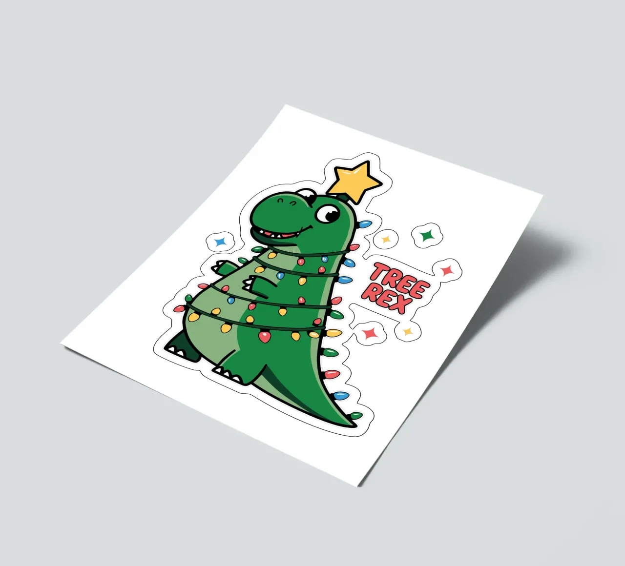 Tree Rex sticker sheet by edsonramosart