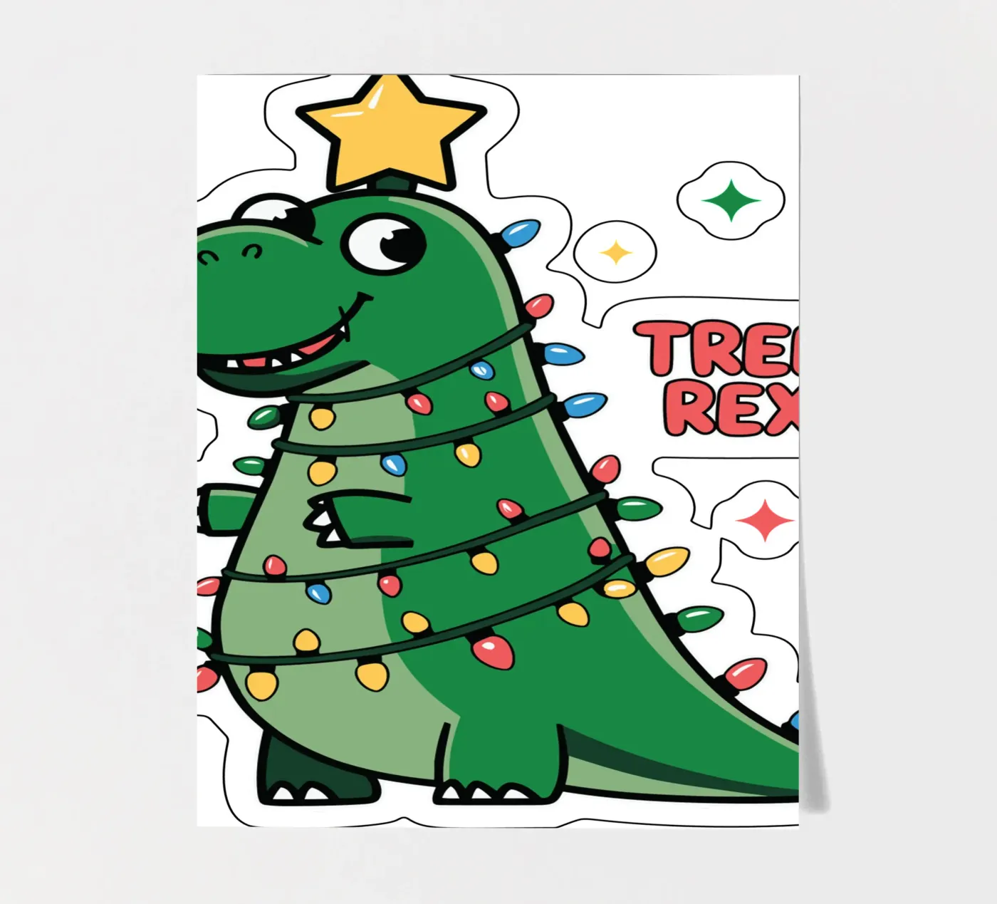 Tree Rex stickervel van edsonramosart
